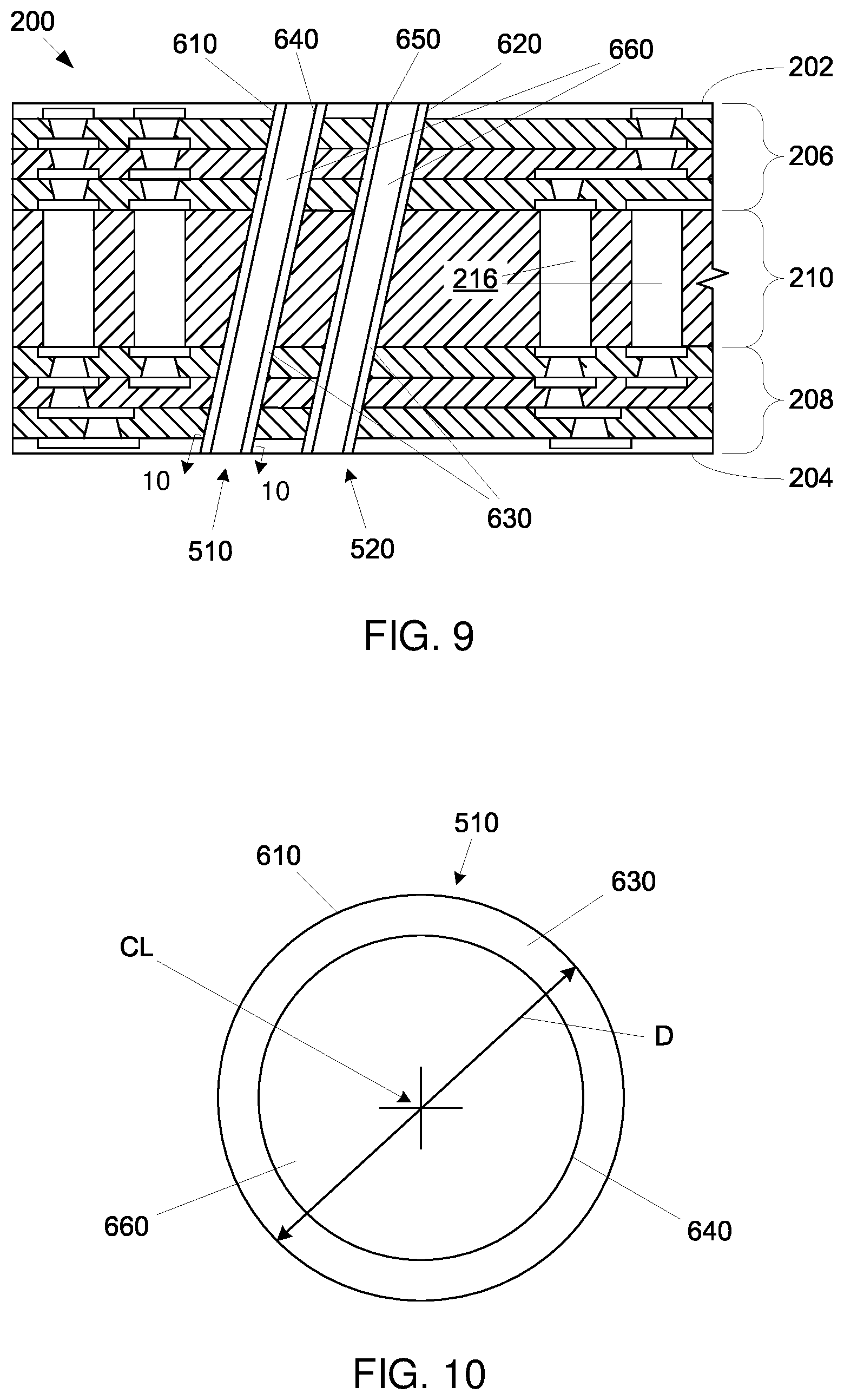 Patent US12313890 Figure 6 – Through-substrate optical vias