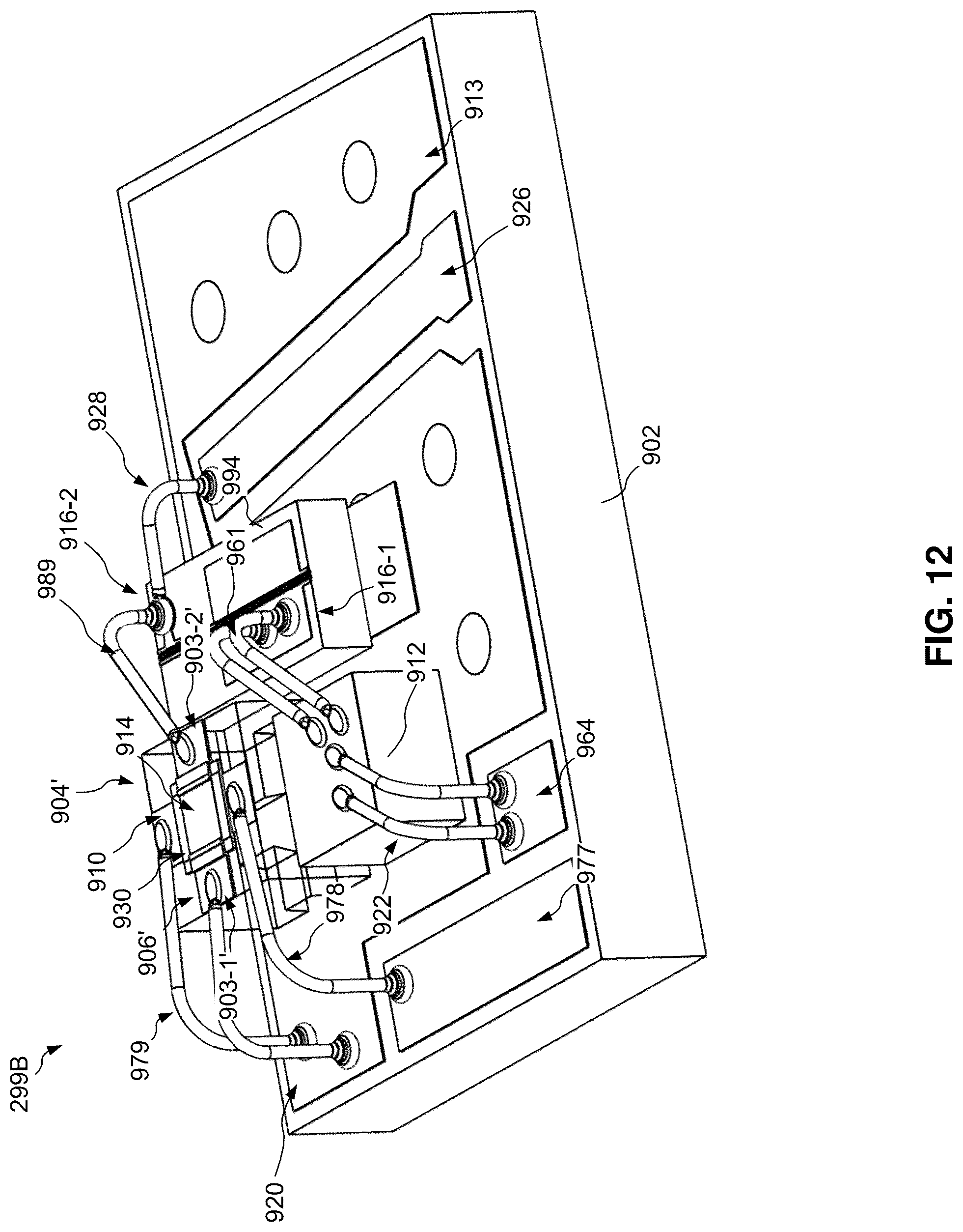 Patent US12313892 Figure 12 – Techniques for thermal management within optical subassembly modules
