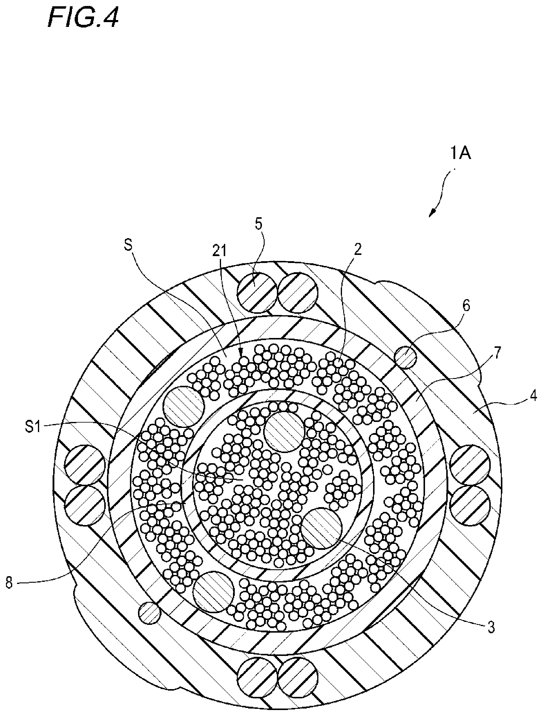 Patent US12313894 Figure 4 – Optical fiber cable and optical fiber unit