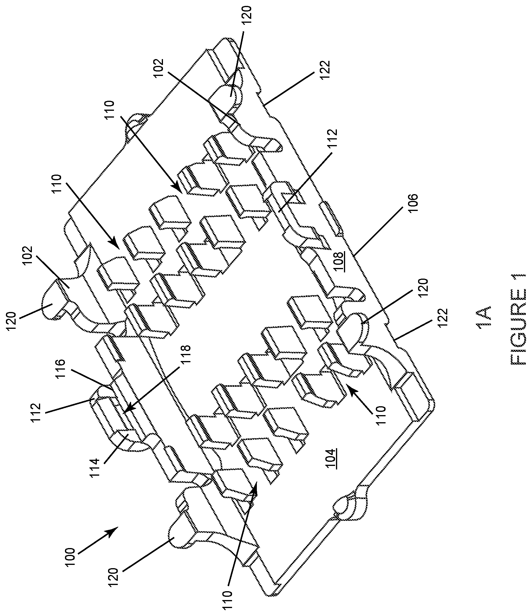 Patent US12313895 Figure 1 – Platform for multilayer stack of fiber optic splice holders