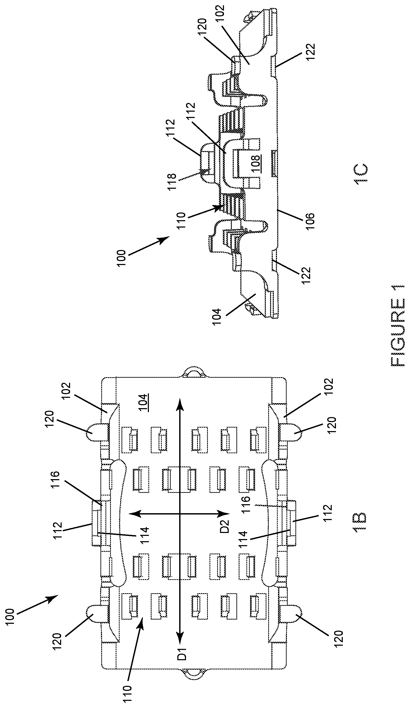 Patent US12313895 Figure 2 – Platform for multilayer stack of fiber optic splice holders