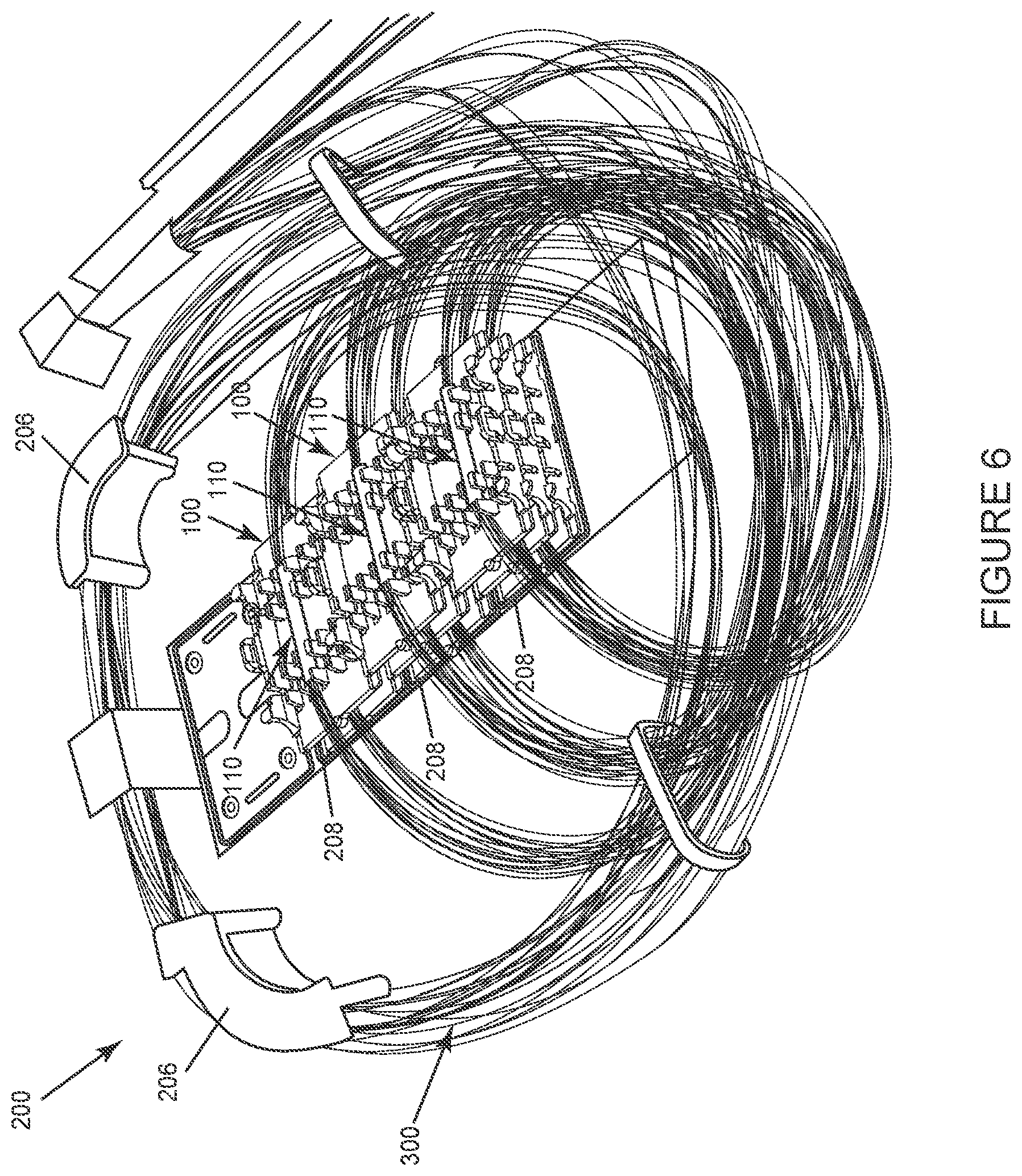 Patent US12313895 Figure 7 – Platform for multilayer stack of fiber optic splice holders
