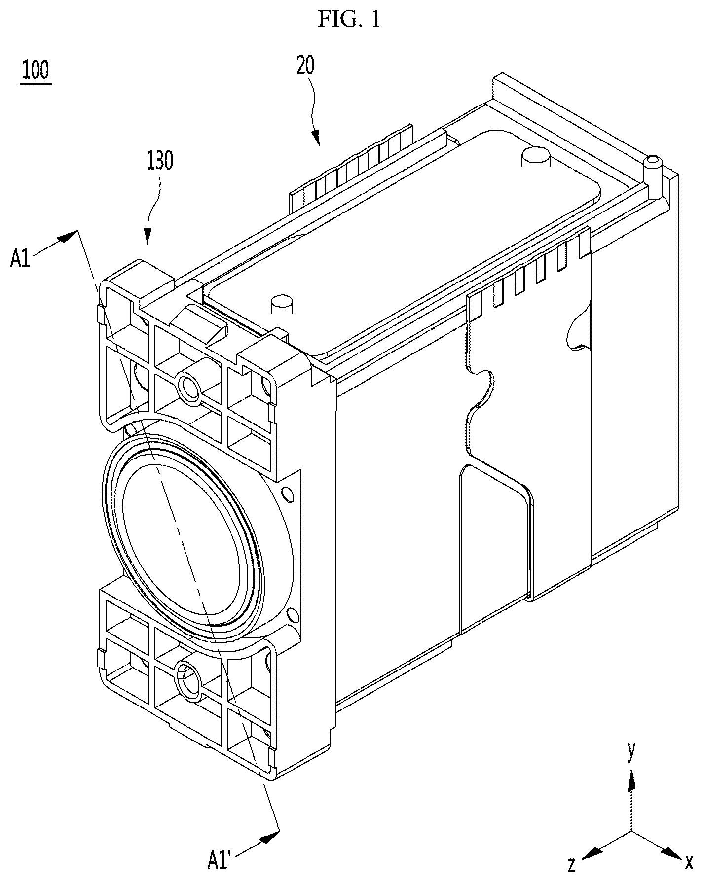 Patent US12313897 Figure 1 – Lens driving device and camera module including same