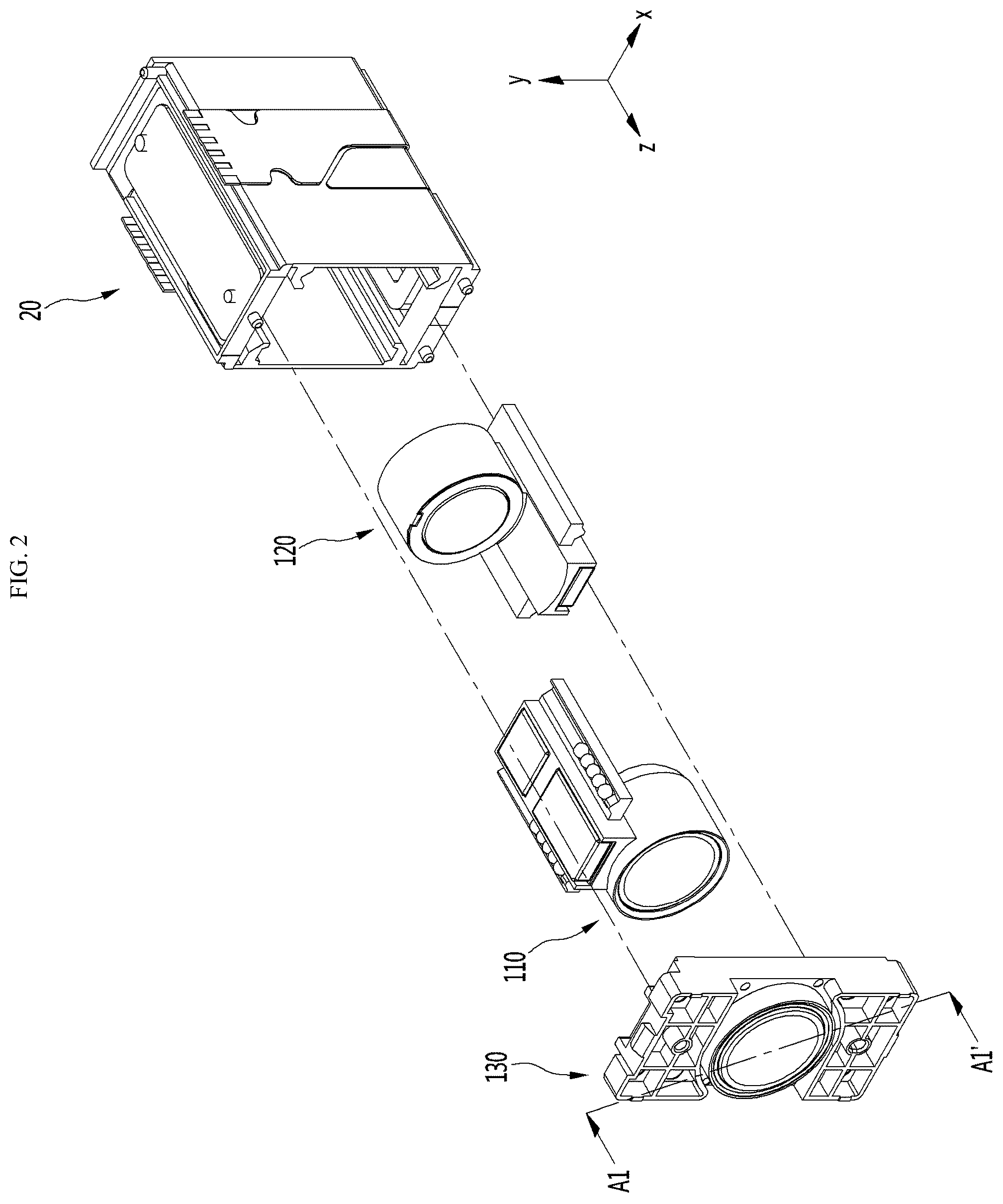 Patent US12313897 Figure 2 – Lens driving device and camera module including same