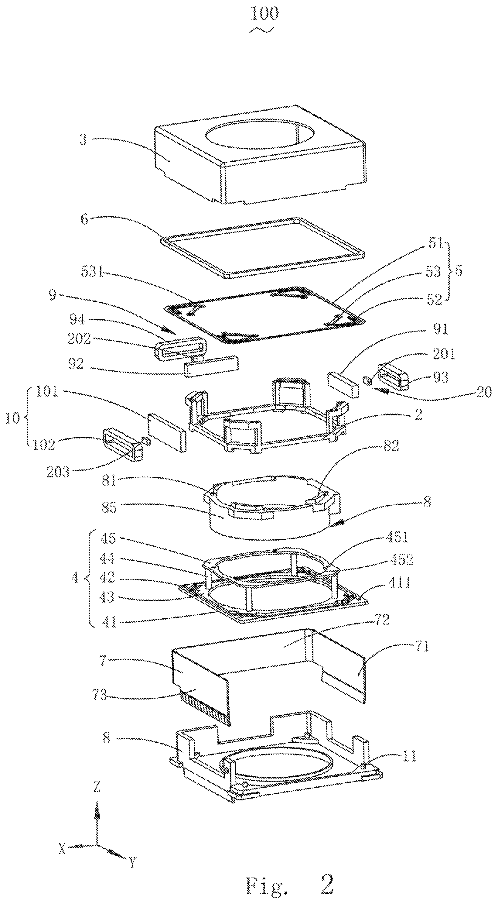 Patent US12313899 Figure 2 – Lens drive device