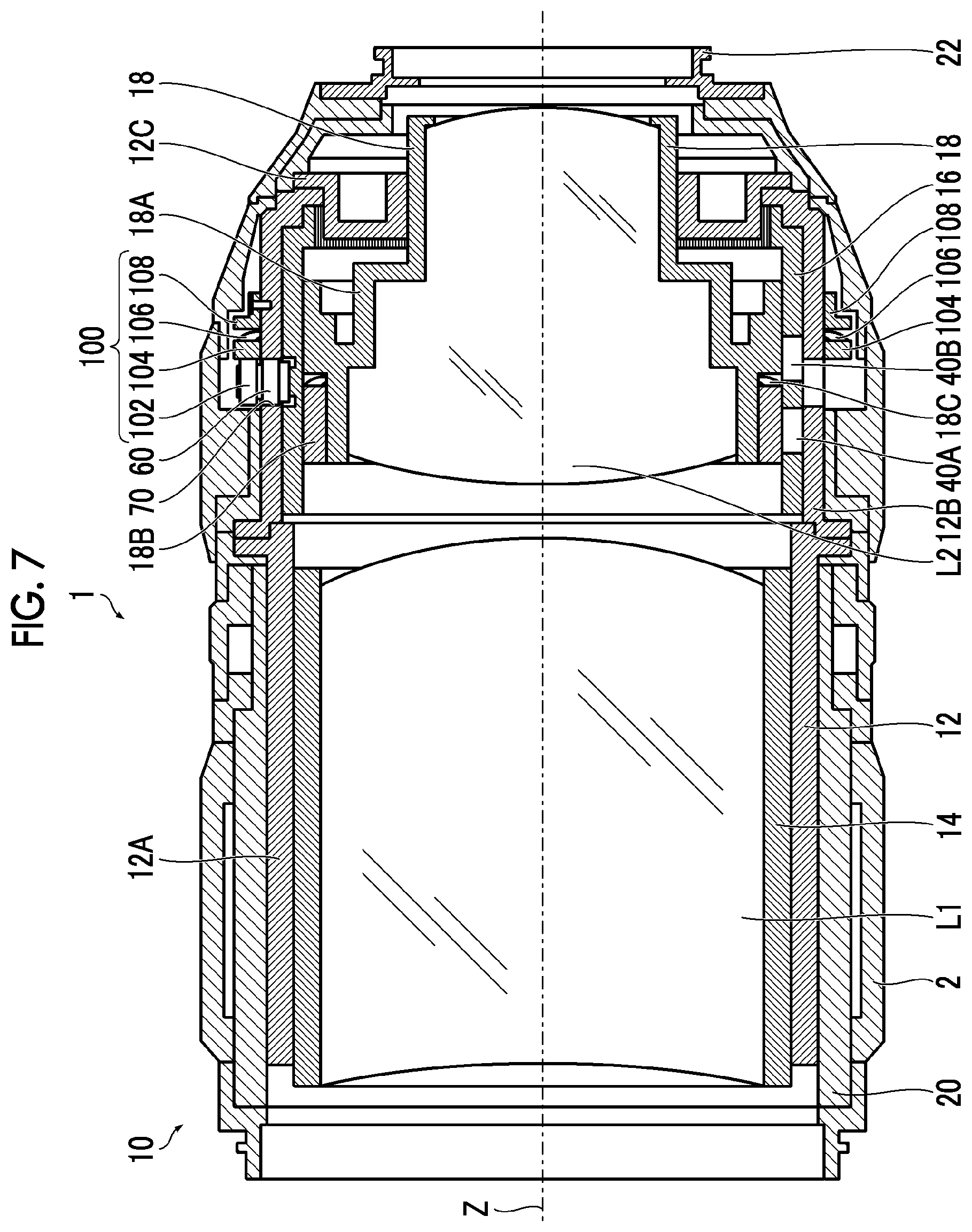 Patent US12313901 Figure 7 – Lens barrel