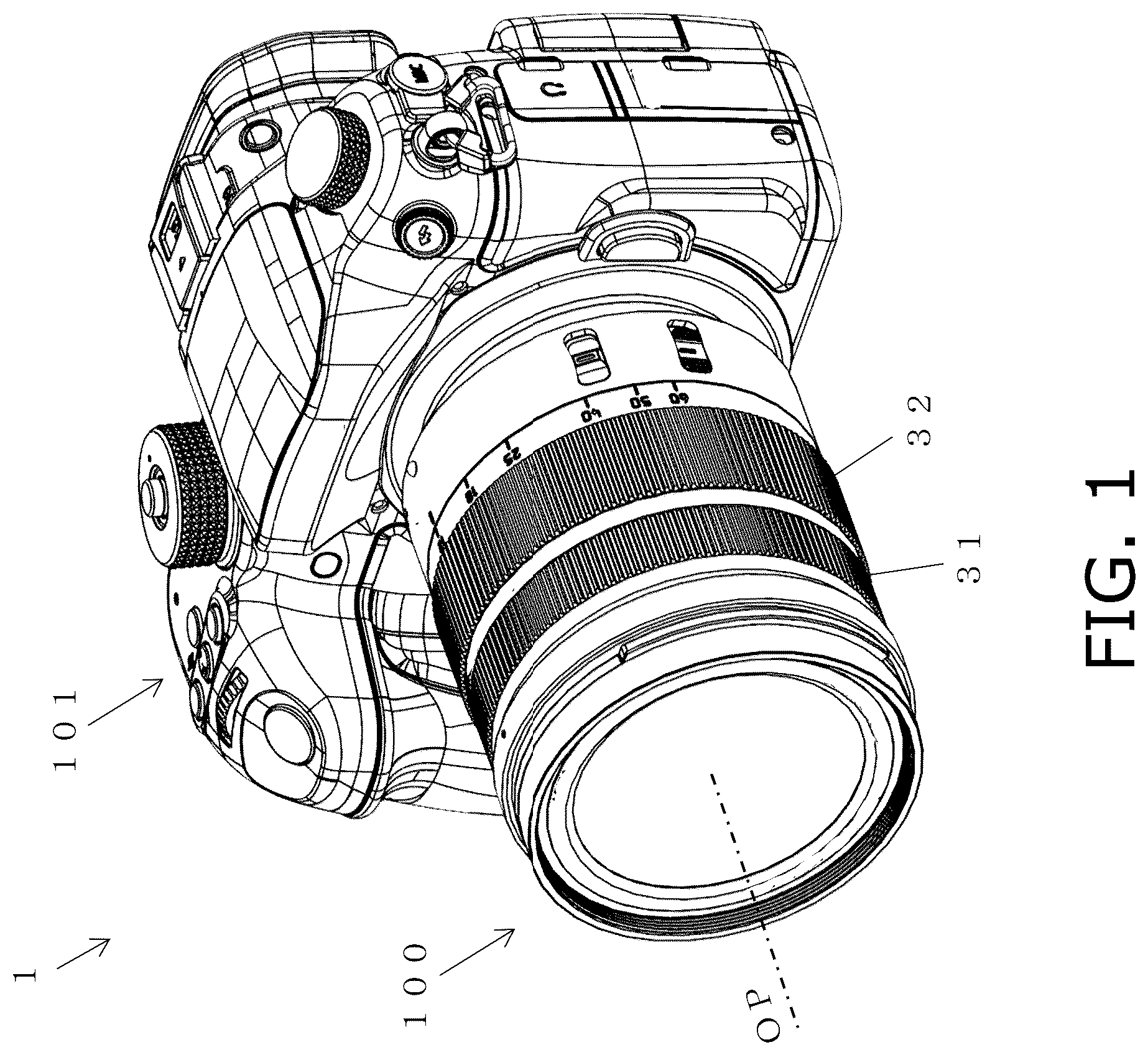 Patent US12313903 — Lens support mechanism, and lens barrel and camera provided with the lens support mechanism — Figure 1