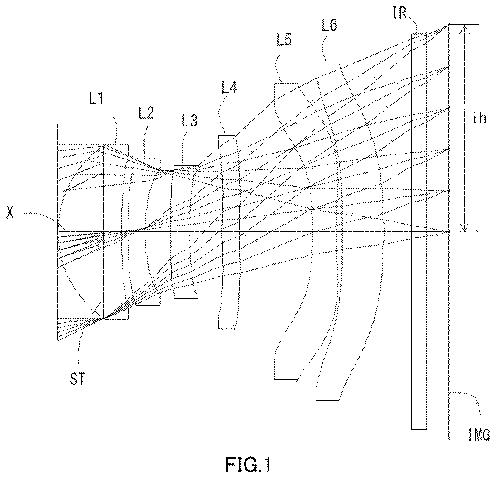 Patent US12313907 Figure 1 – Imaging lens