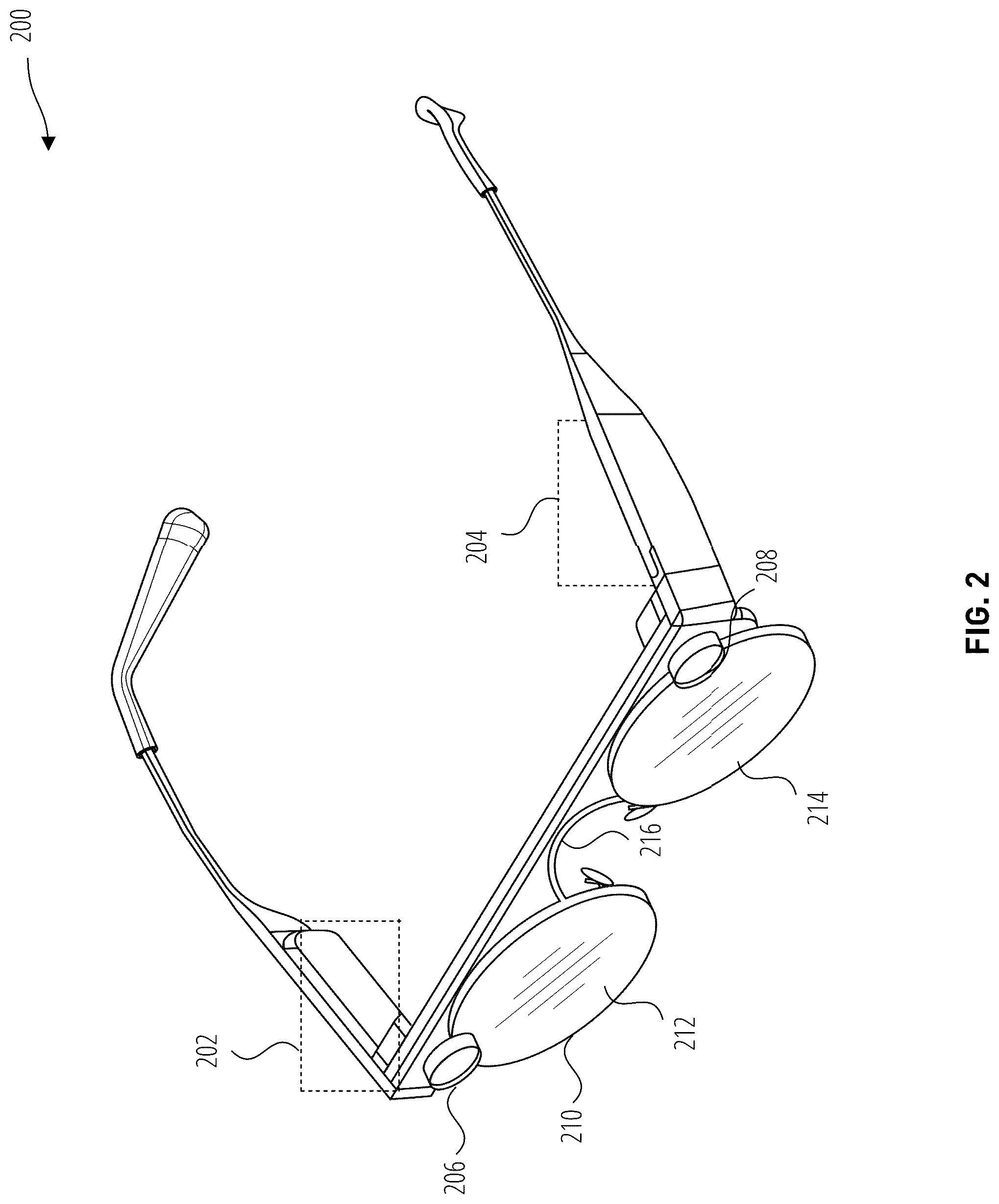 Patent US12313914 Figure 2 – Intelligent actuated nose bridge