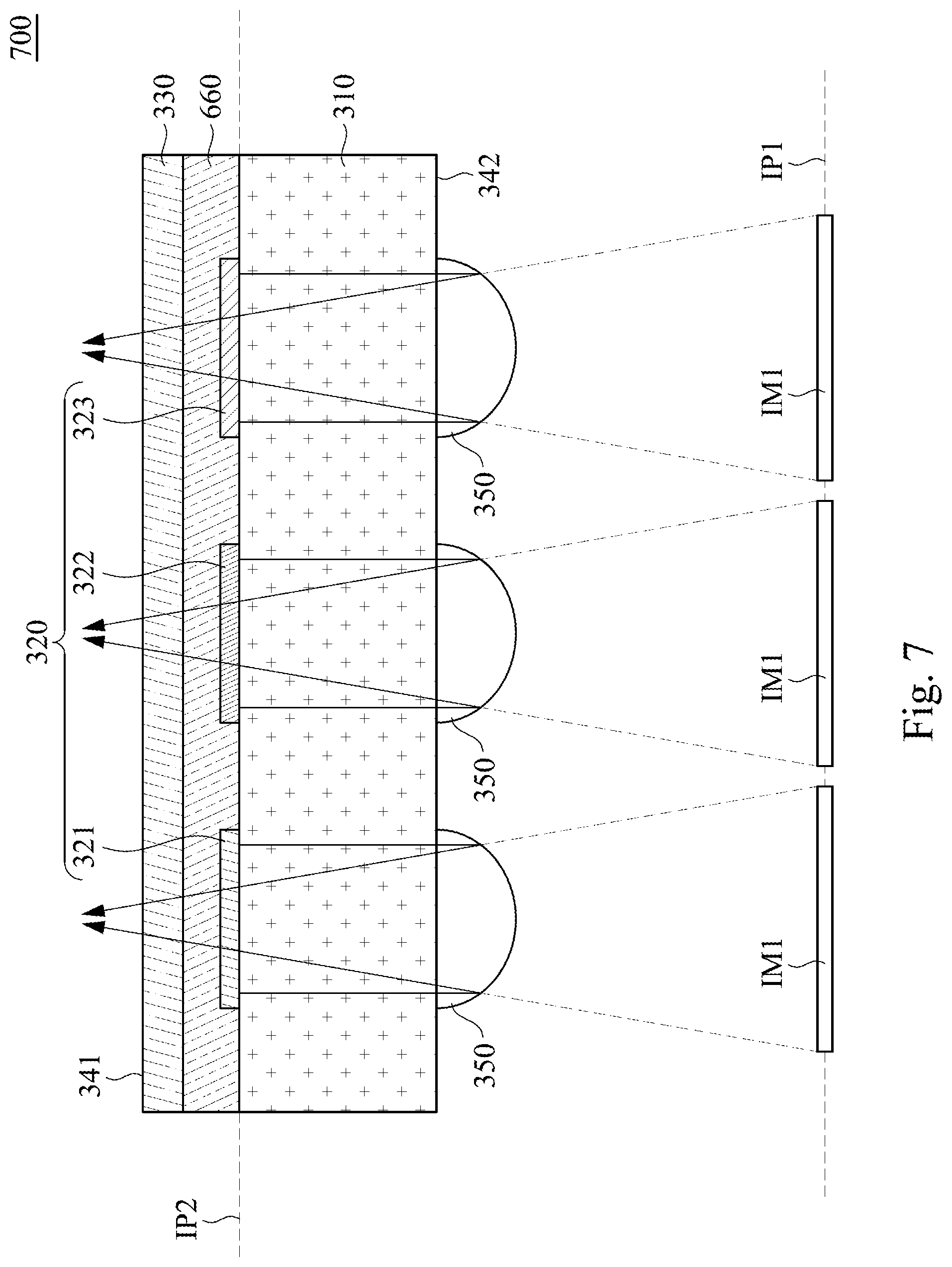 Patent US12313925 Figure 8 – Micro LED transparent display