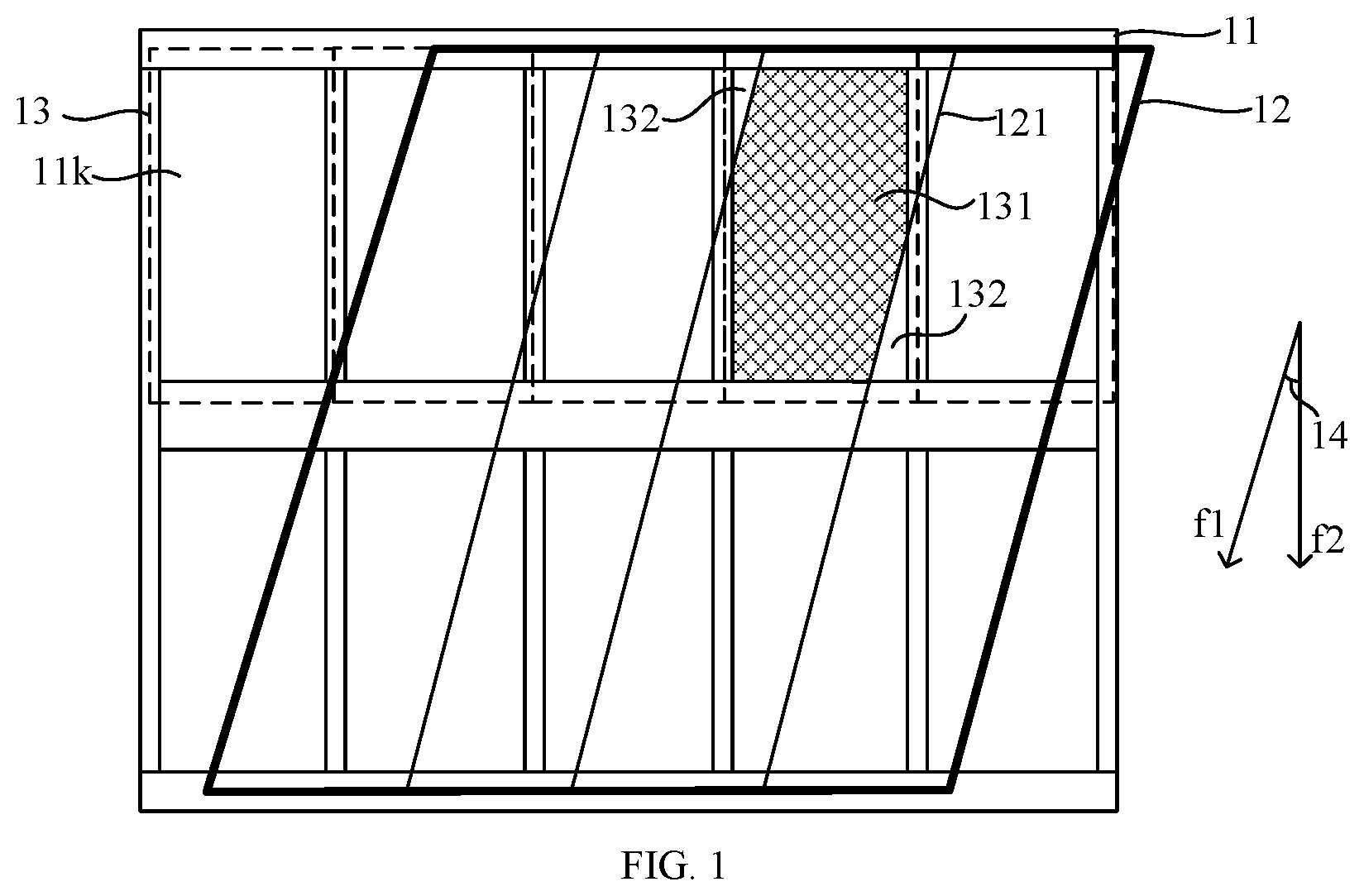 Patent US12313929 — Display panel and display apparatus — Figure 1