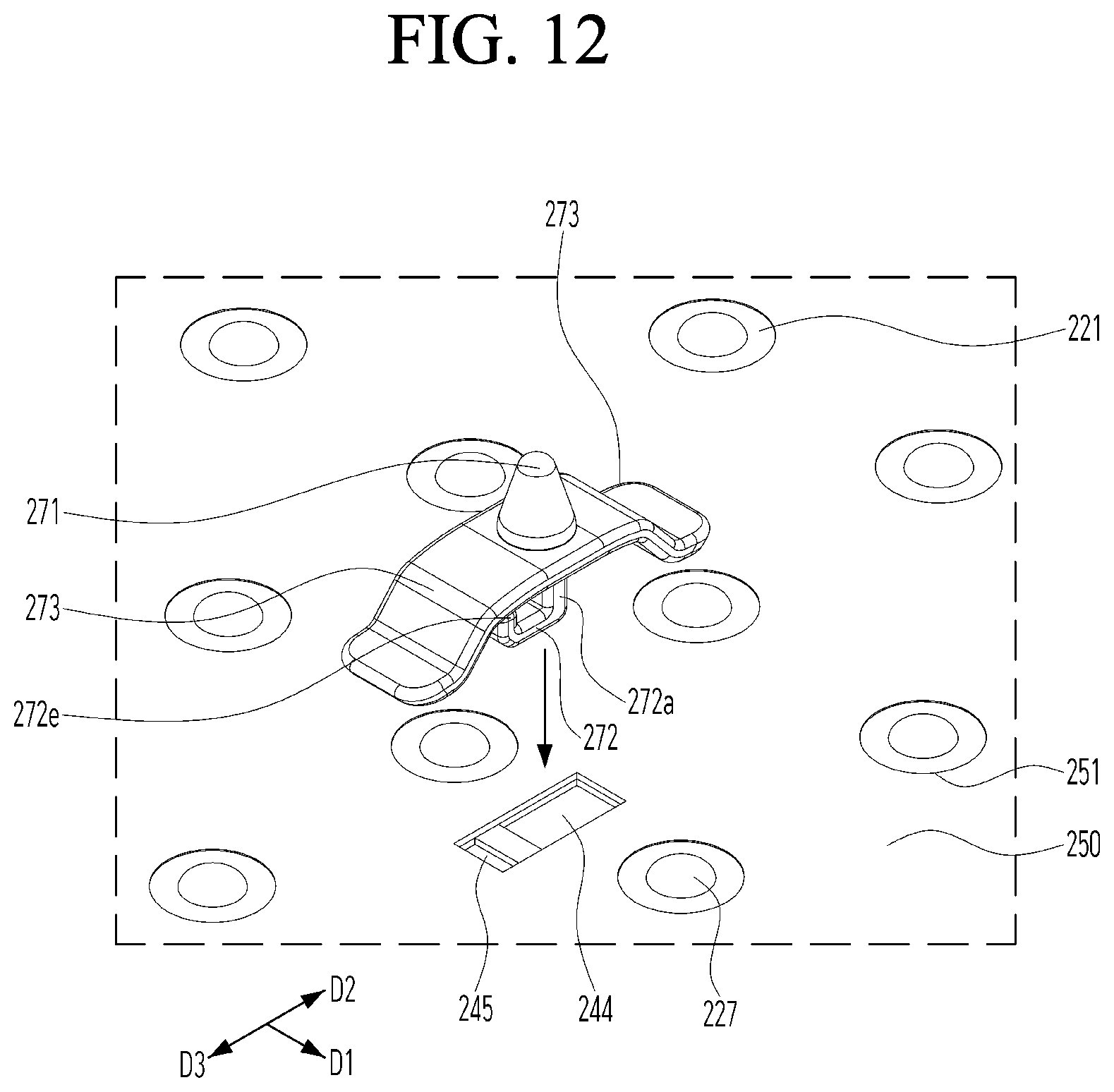 Patent US12313934 Figure 10 – Backlight unit having a rear plate that includes a second bead disposed between a substrate seating unit and a first bead