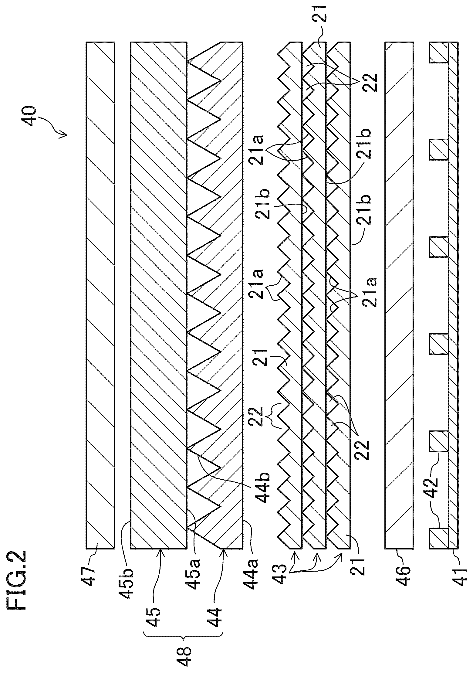 Patent US12313935 Figure 2 – Light diffusion sheet, back-light unit, liquid crystal display device, information apparatus, and method for manufacturing back-light unit