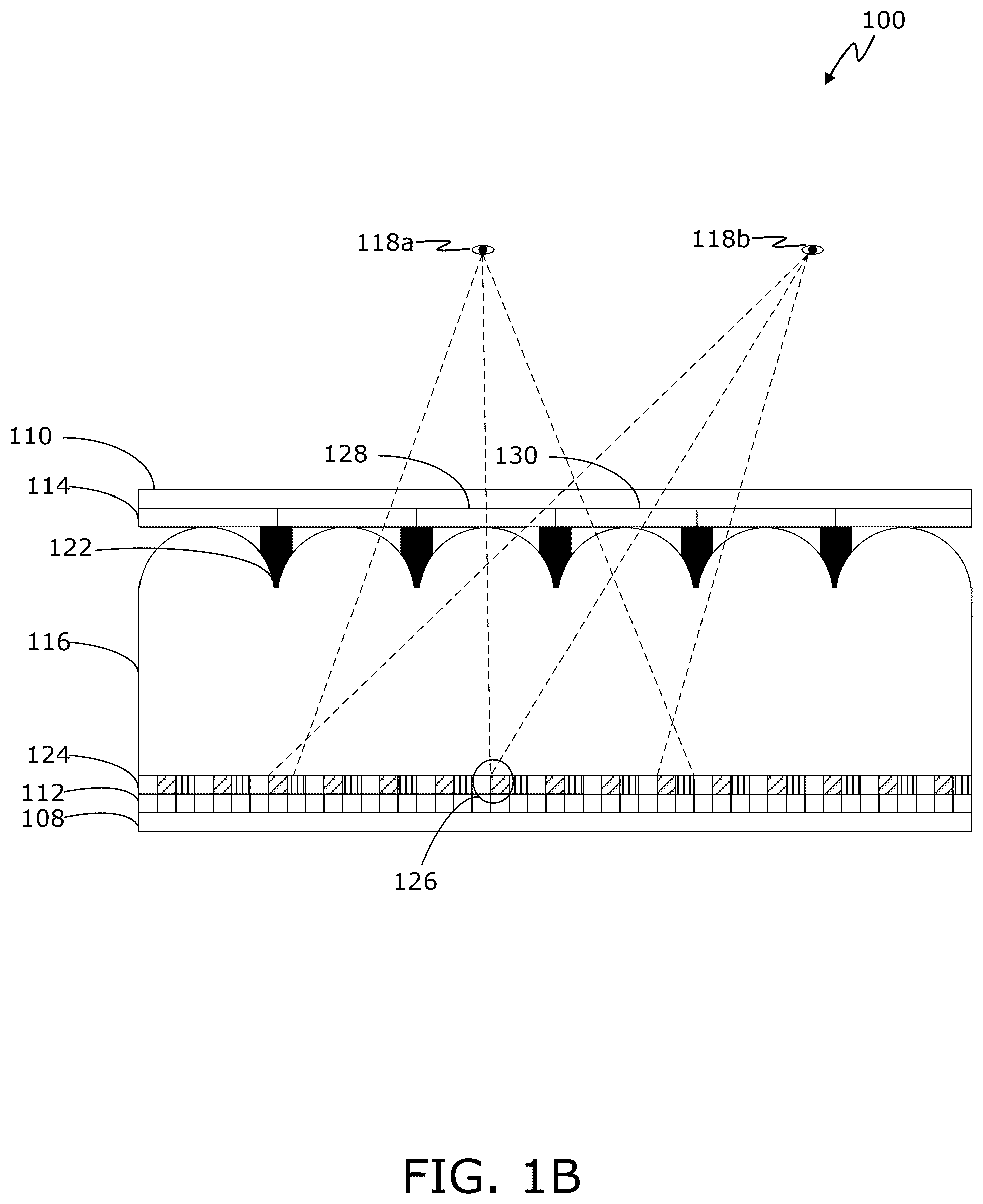 Patent US12313936 Figure 2 – Multiscopic display using multiscopic optical element with multiple liquid crystal layers