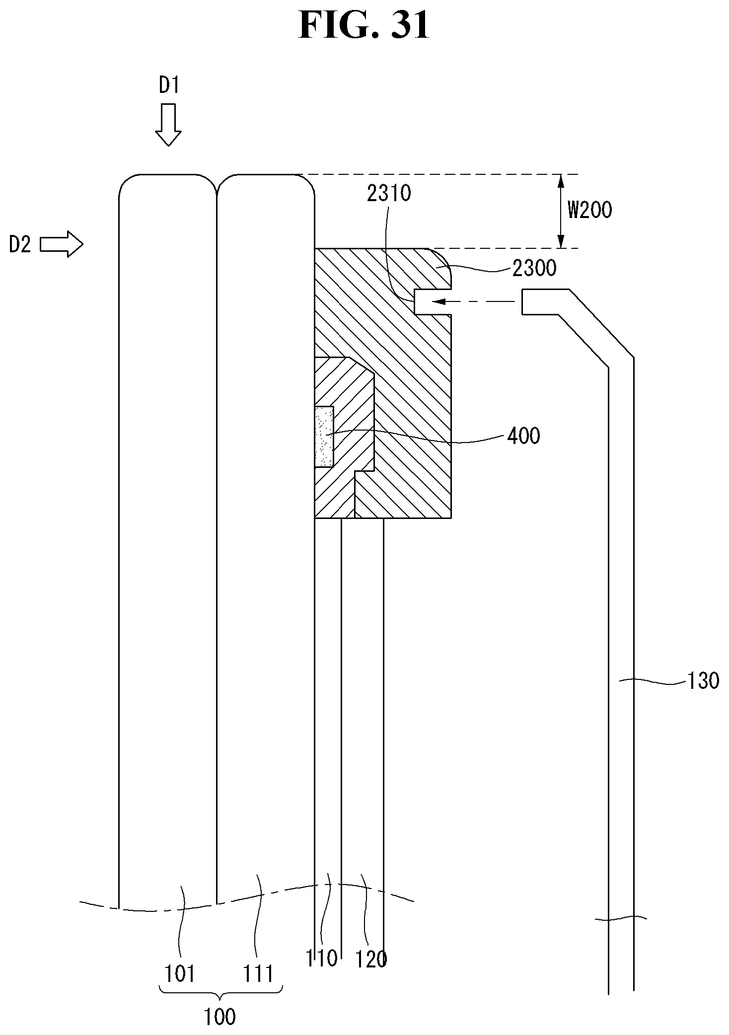 Patent US12313937 Figure 20 – Display apparatus comprising a side portion having an outer side surface that is entirely exposed to form an exterior side surface of the display apparatus