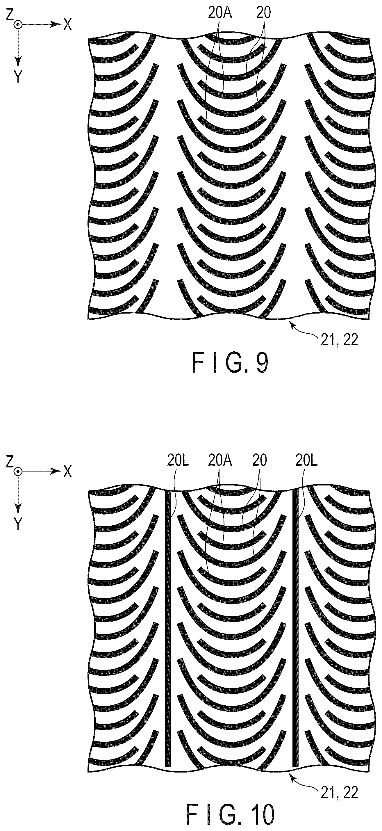 Patent US12313940 Figure 8 – Liquid crystal optical element comprising an alignment control layer having a plurality of convex bodies