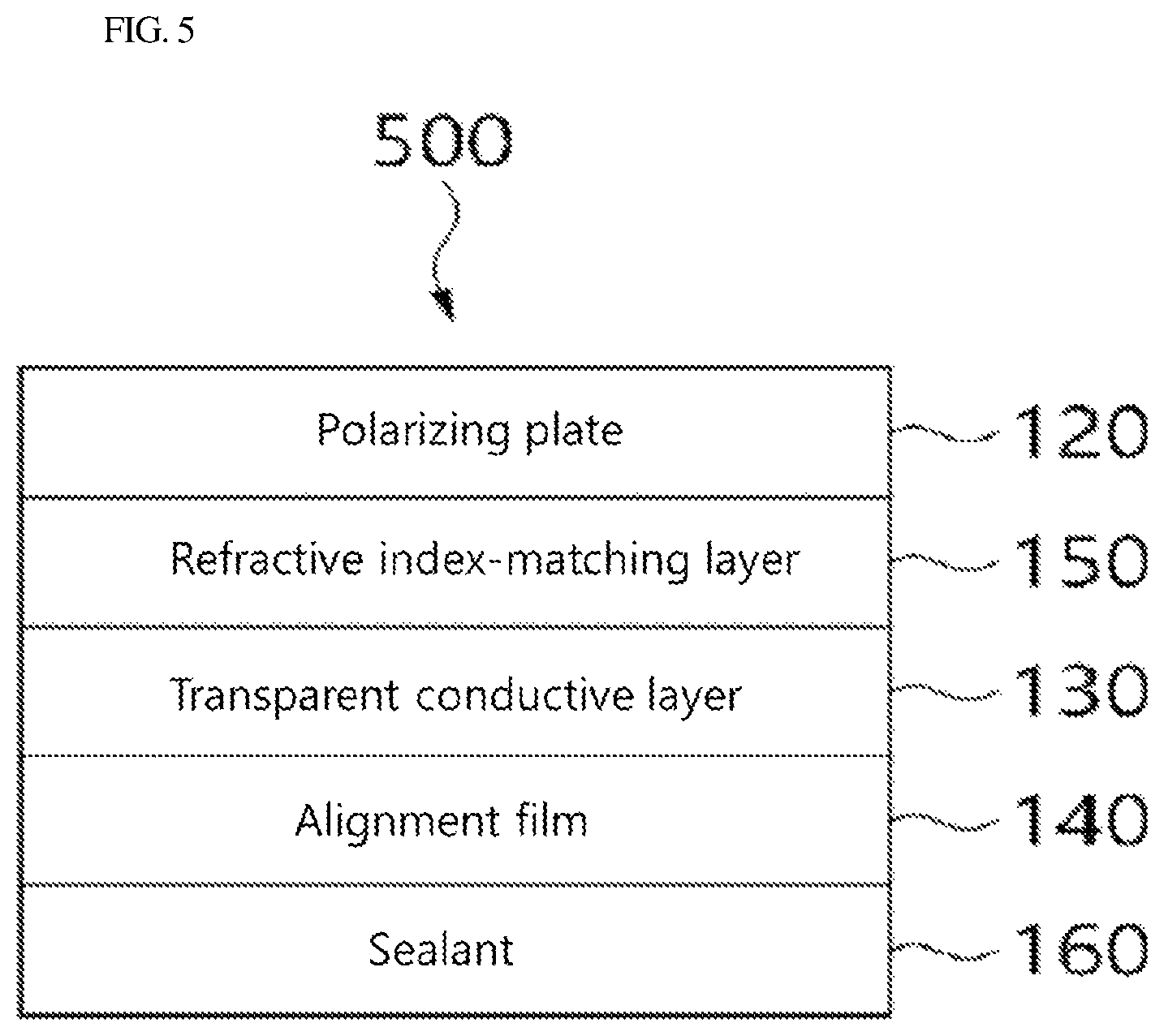 Patent US12313942 Figure 5 – Optical laminate and manufacturing method therefor, smart window comprising same, and vehicle and building windows and doors to which same are applied
