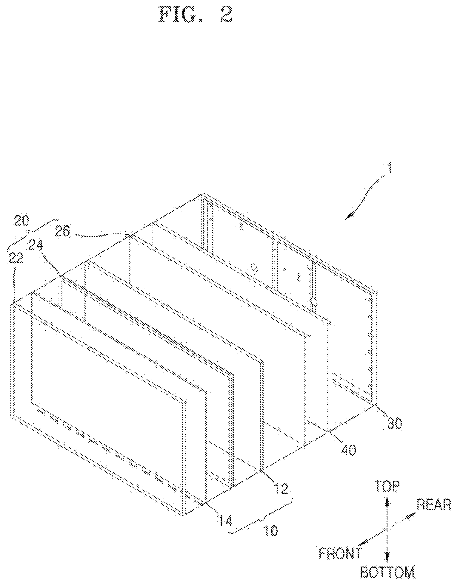 Patent US12313943 Figure 2 – Display device with slim control assembly
