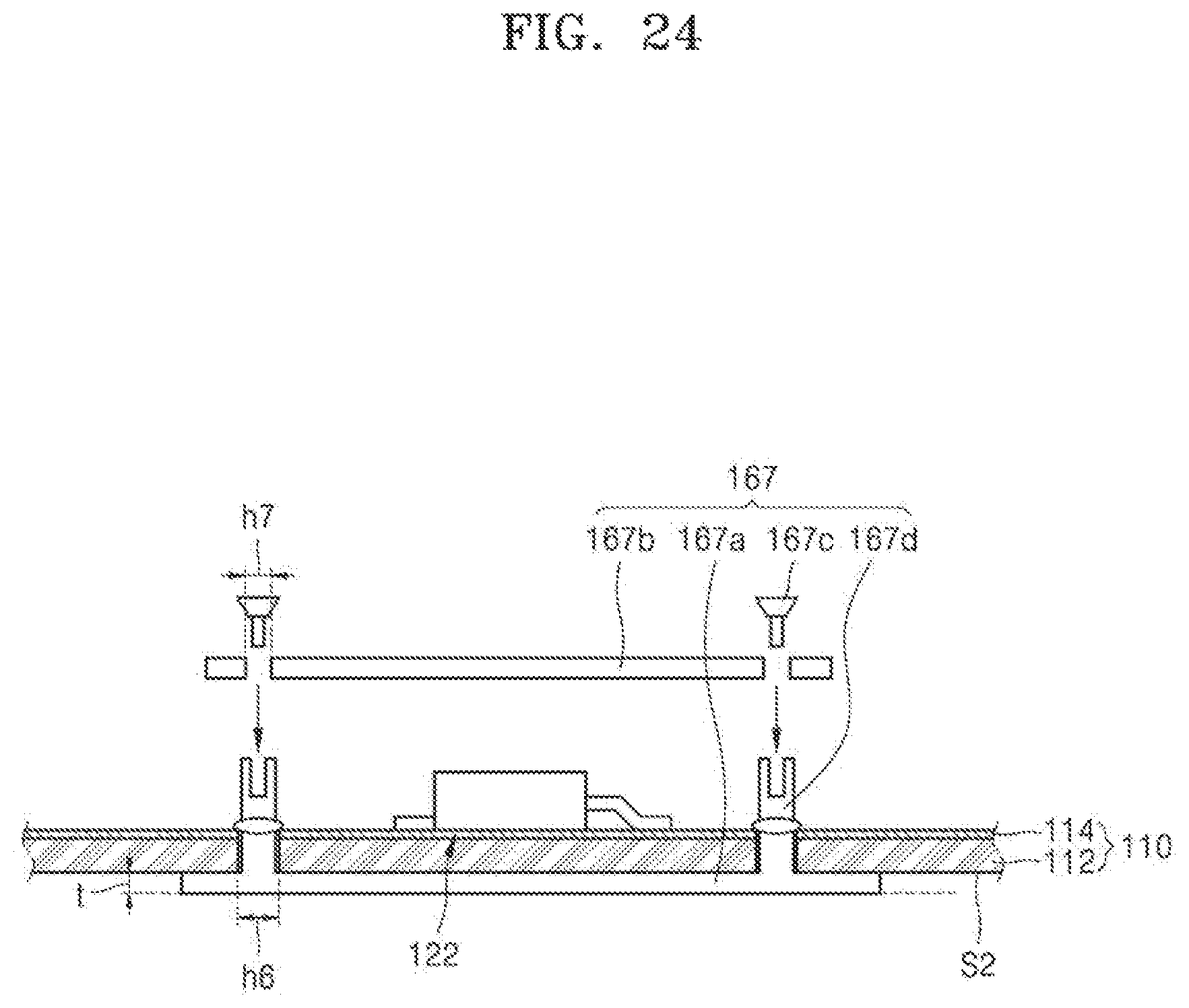 Patent US12313943 Figure 19 – Display device with slim control assembly