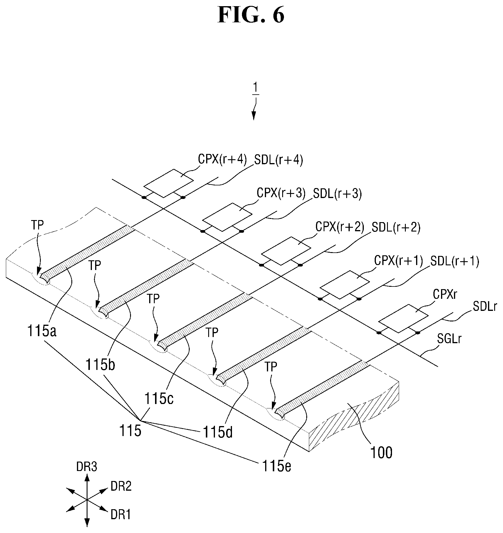 Patent US12313944 Figure 6 – Display device and method for manufacturing same