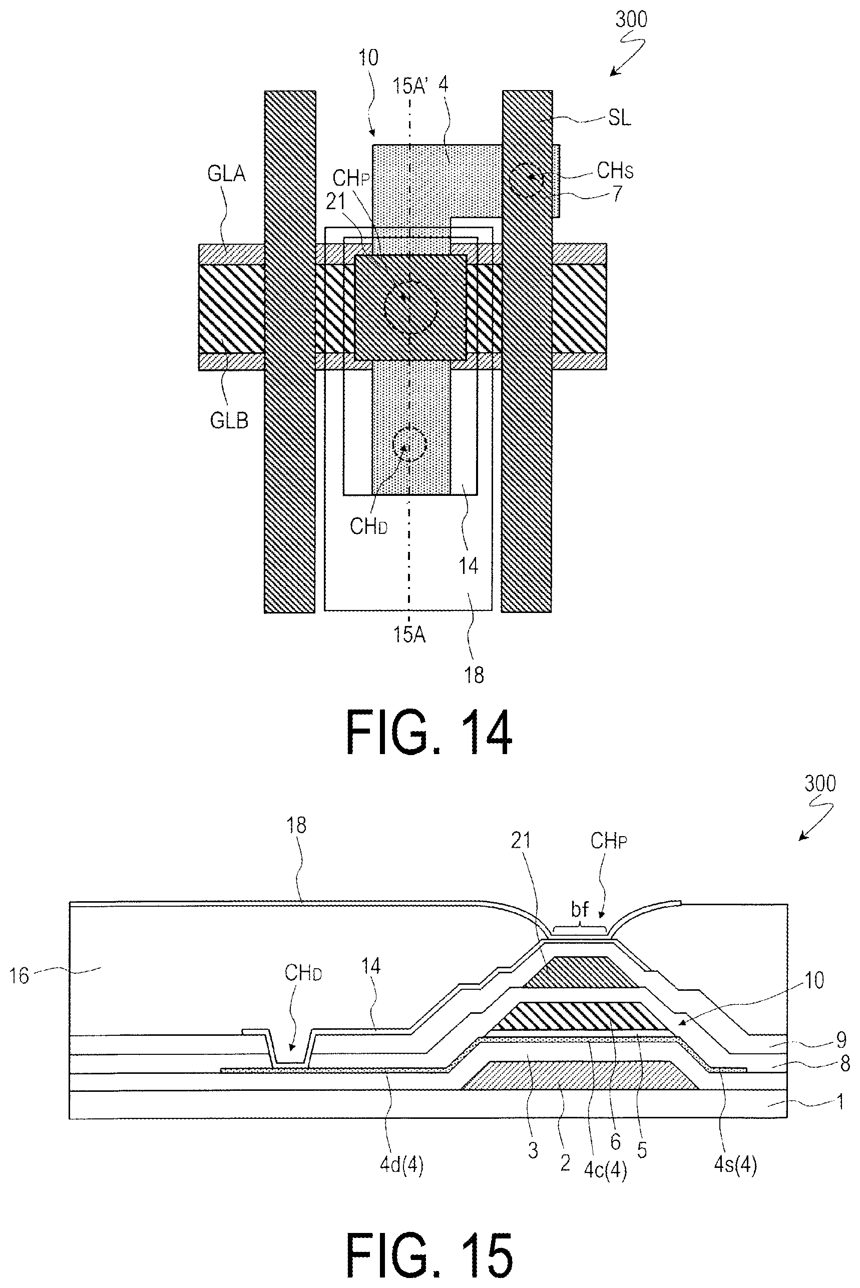 Patent US12313948 Figure 8 – Active matrix substrate and liquid crystal display device