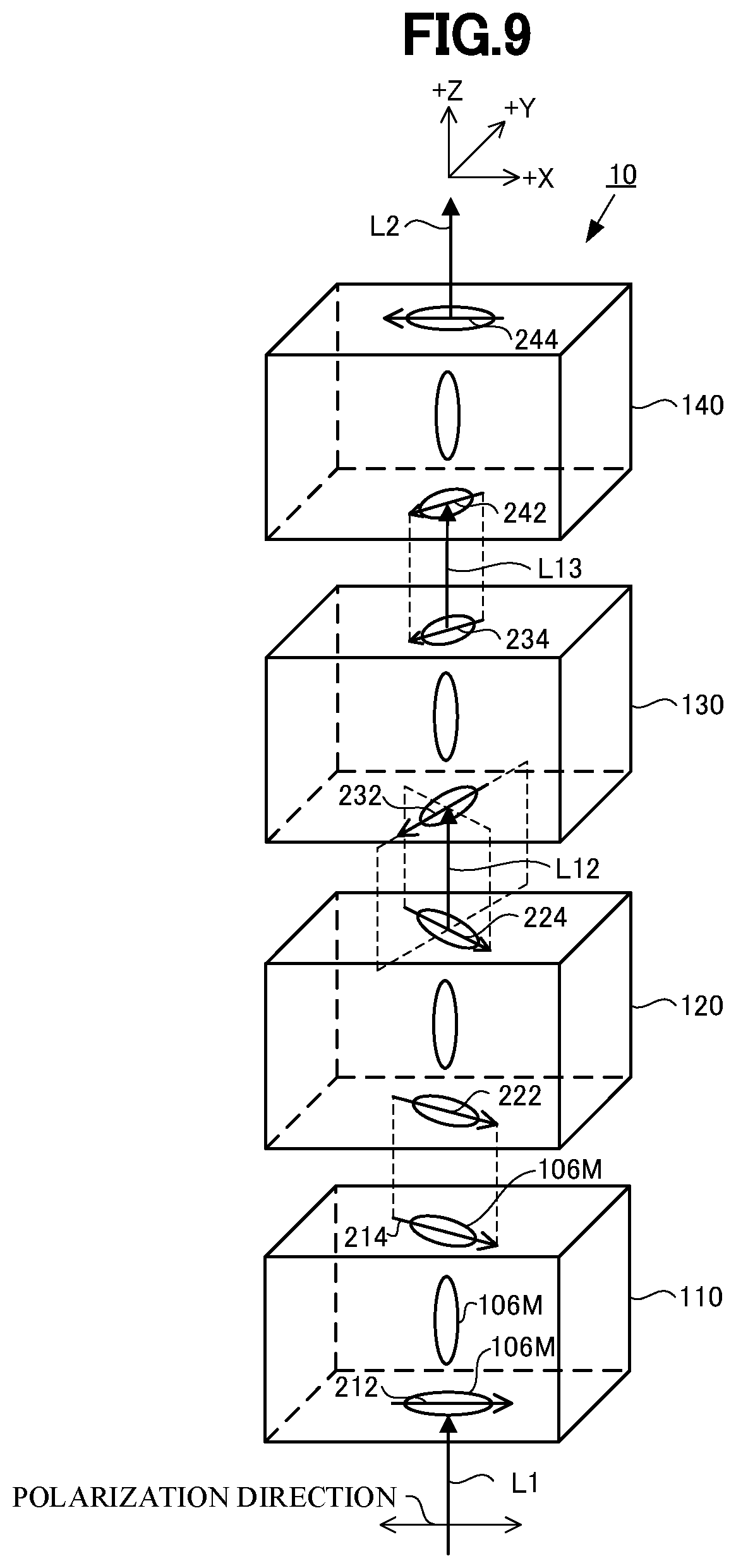 Patent US12313949 Figure 5 – Polarization modulation element and three-dimensional-image display device