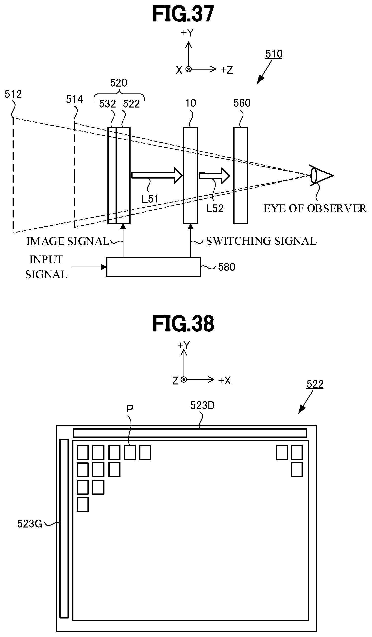 Patent US12313949 Figure 20 – Polarization modulation element and three-dimensional-image display device