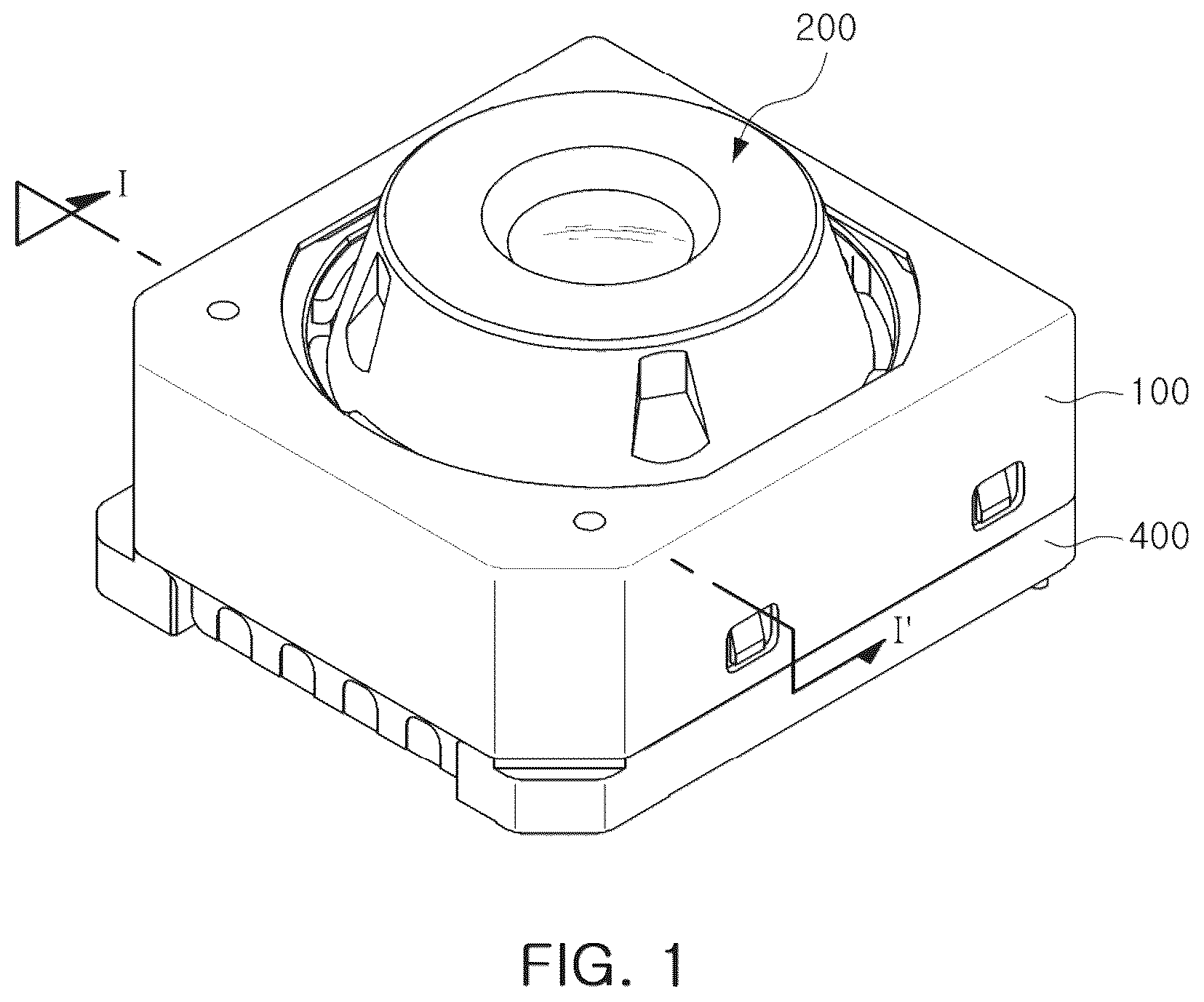 Patent US12313955 Figure 1 – Camera module