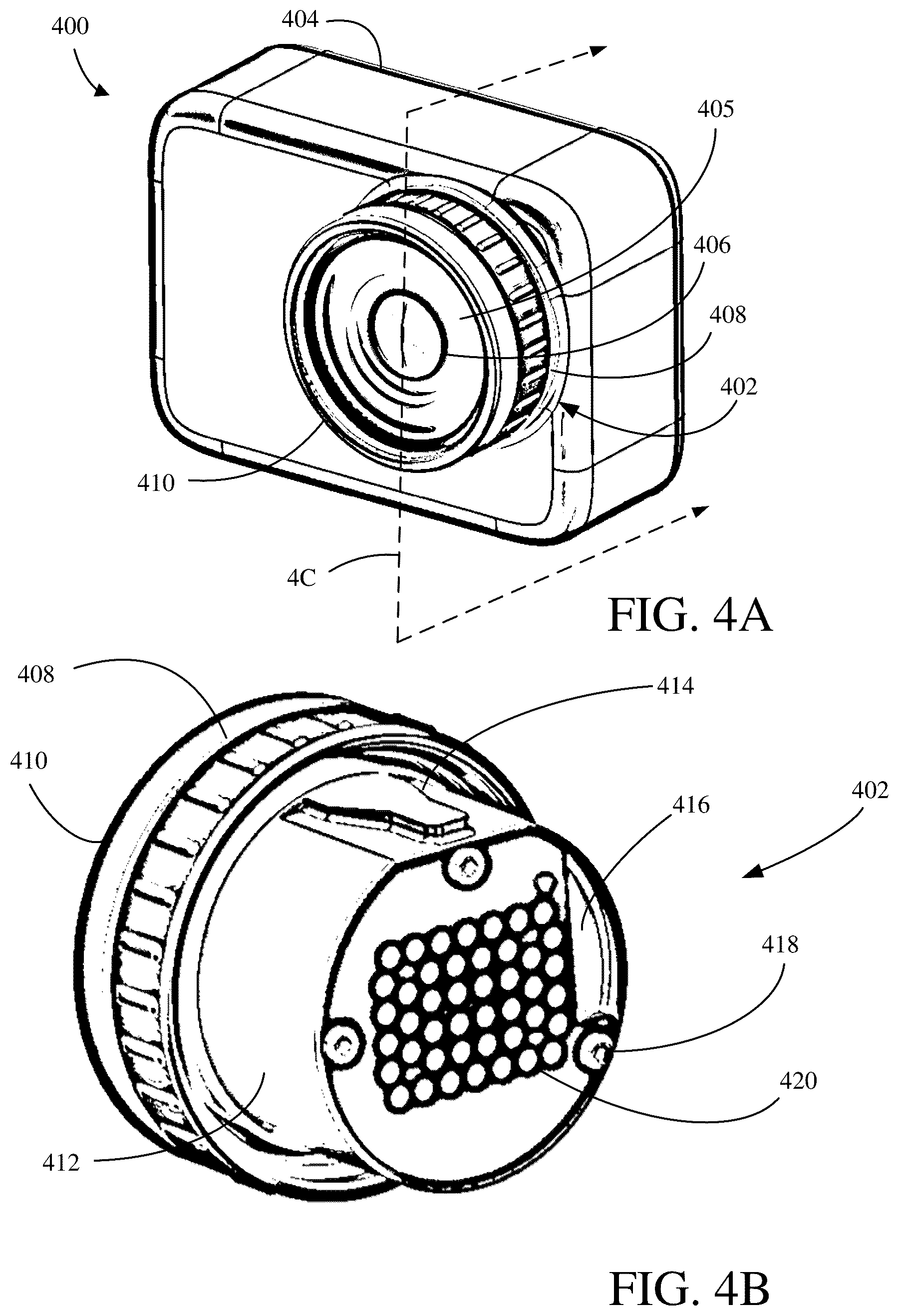 Patent US12313958 Figure 4 – Interchangeable lens module