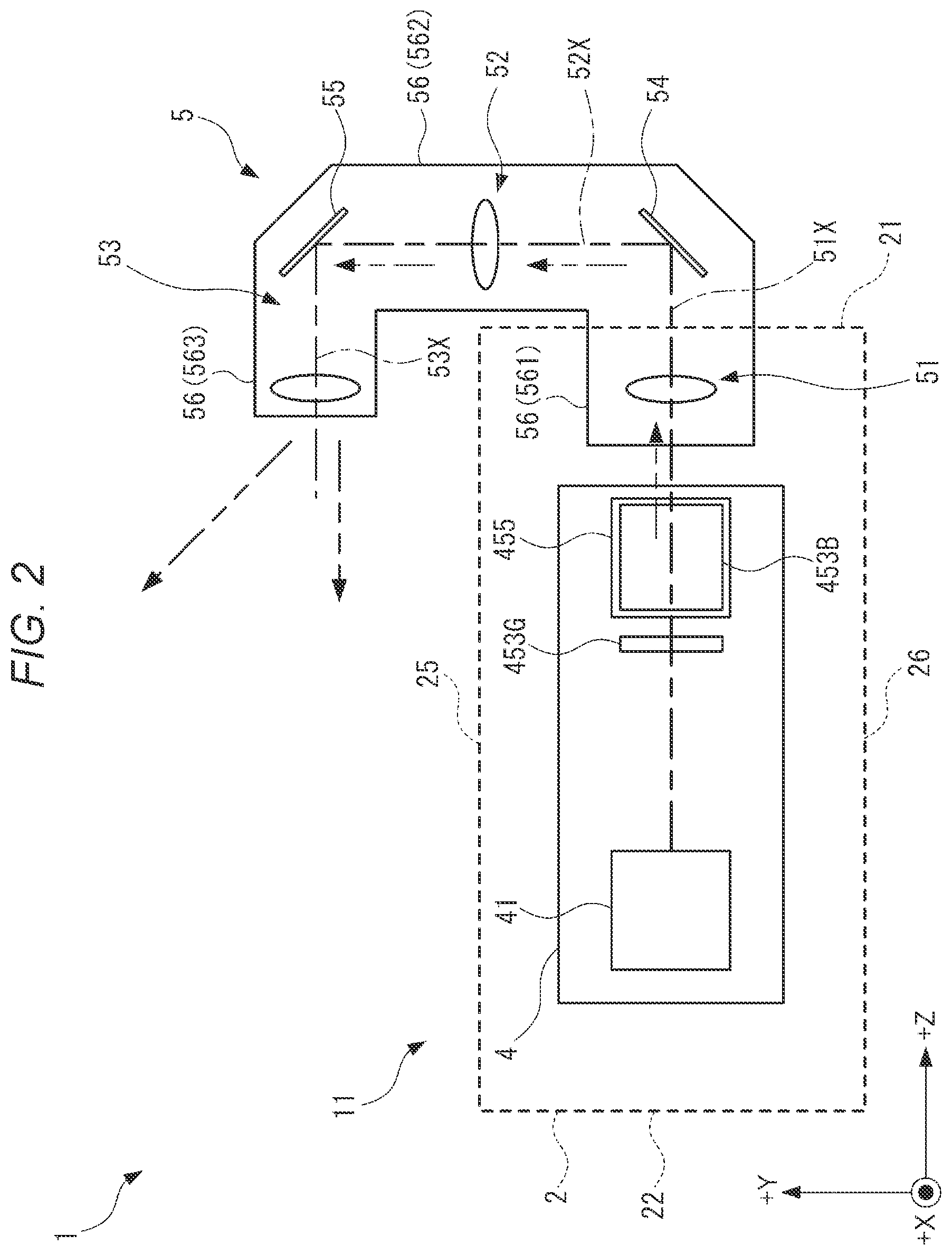 Patent US12313960 Figure 2 – Mounting member and projection optical apparatus