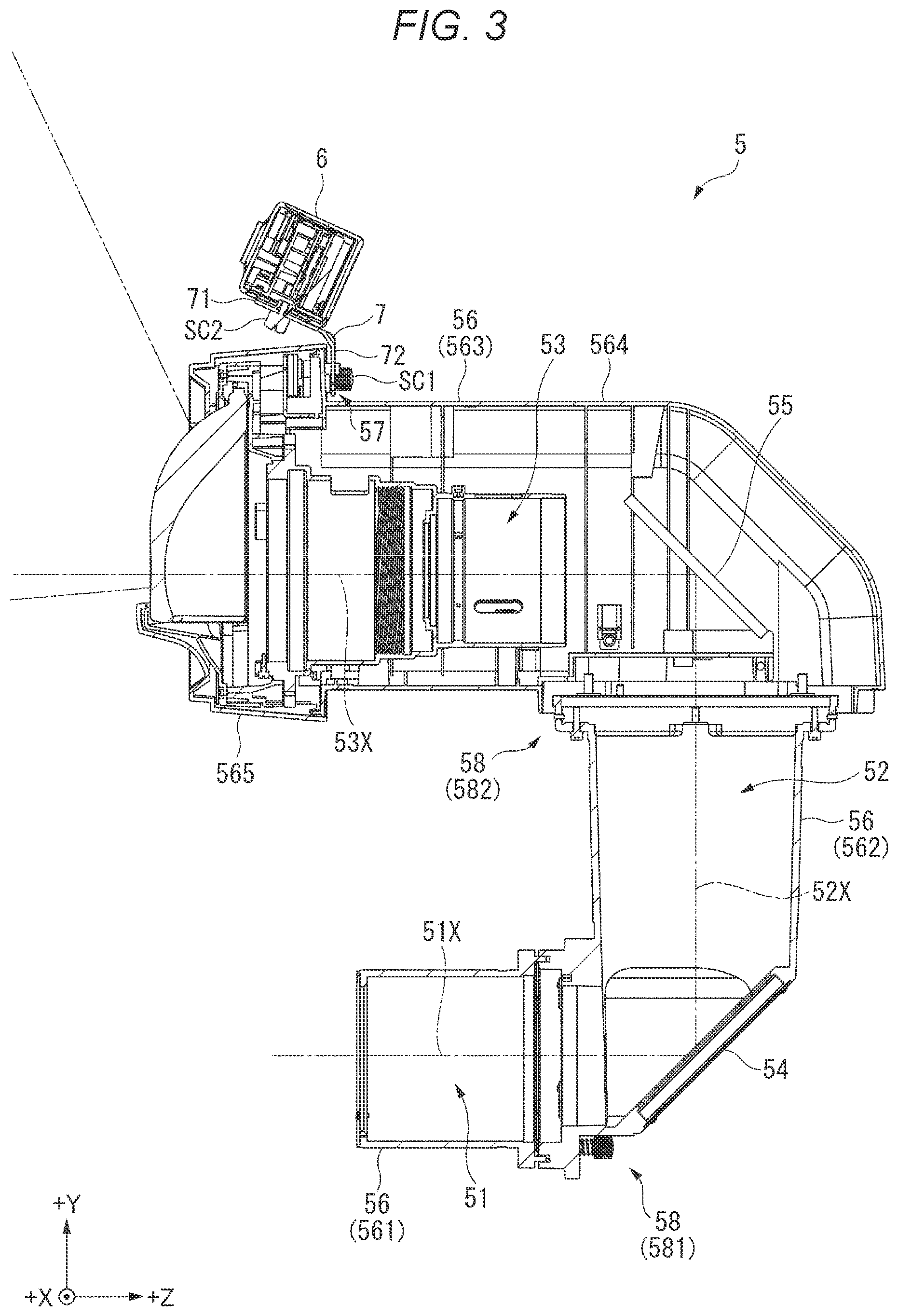 Patent US12313960 Figure 3 – Mounting member and projection optical apparatus