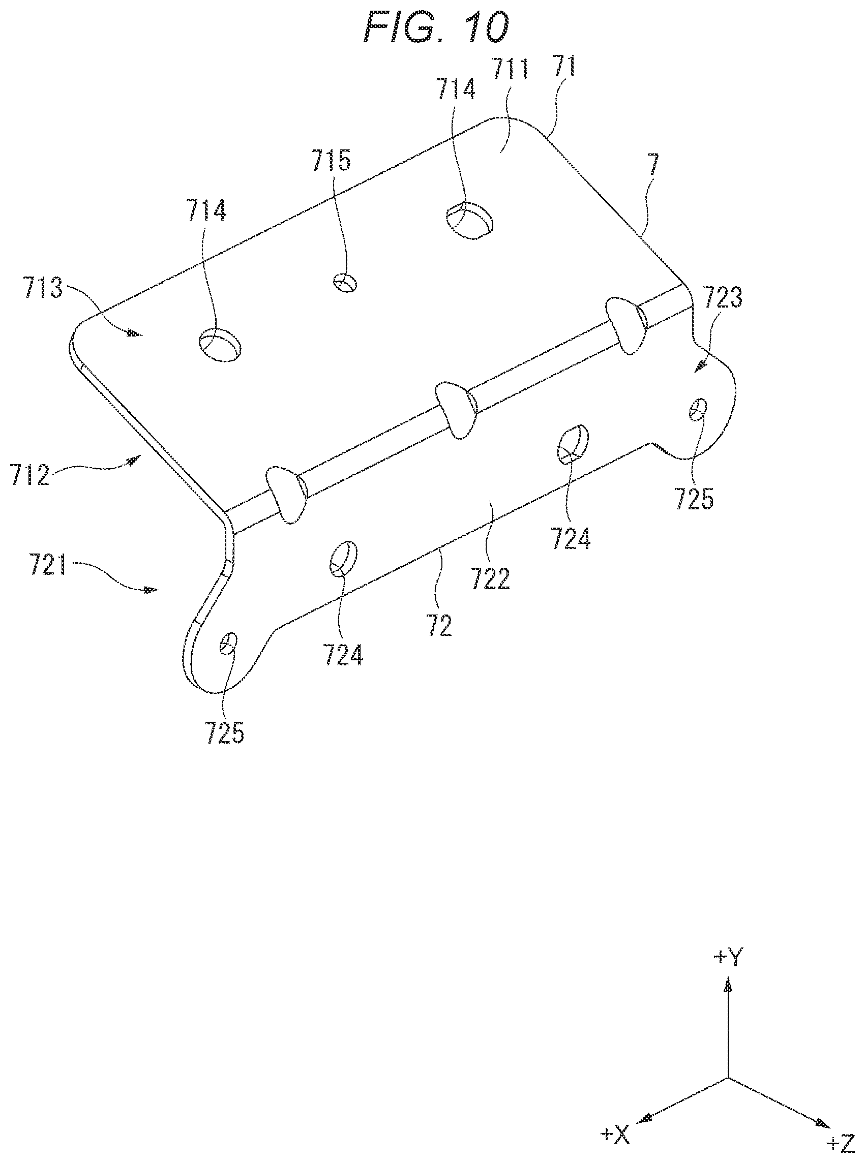 Patent US12313960 Figure 10 – Mounting member and projection optical apparatus