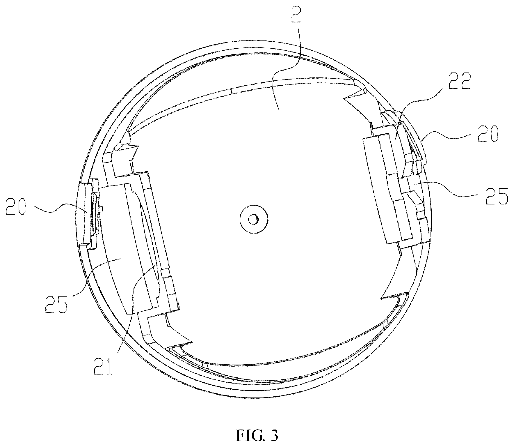 Patent US12313961 Figure 3 – Omnibearing surveillance camera
