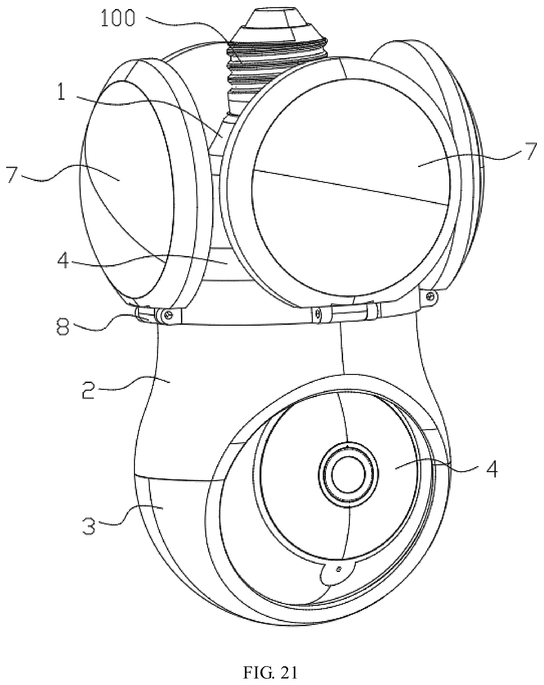 Patent US12313961 Figure 20 – Omnibearing surveillance camera