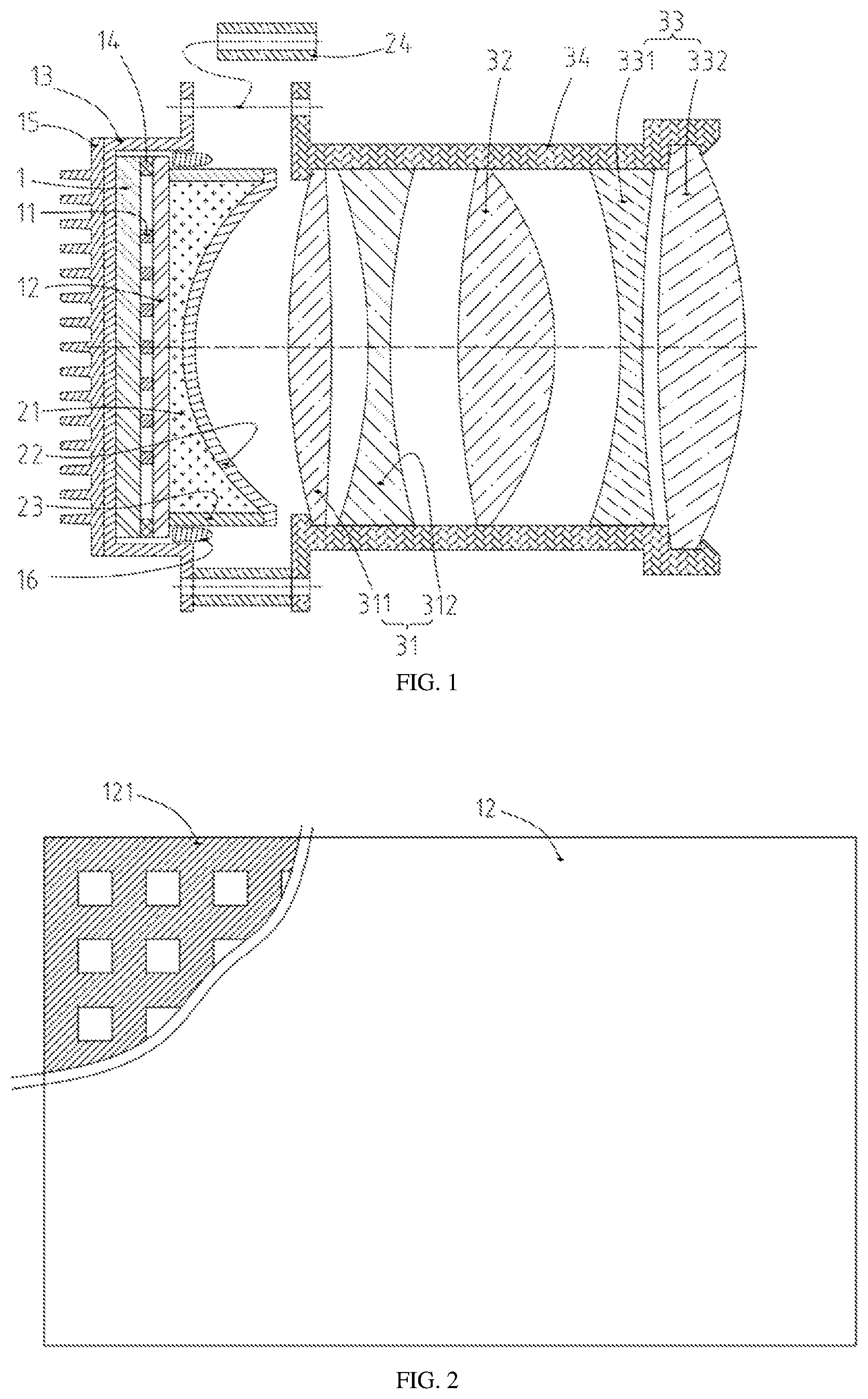 Patent US12313963 Figure 1 – Micro-display optical engine and projector