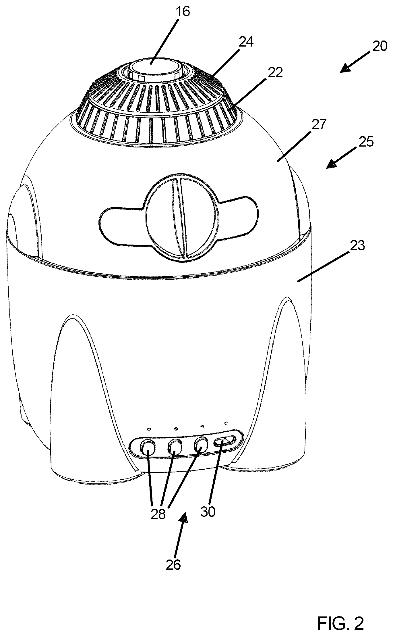 Patent US12313964 Figure 2 – Home planetarium projection system with optical zoom lens
