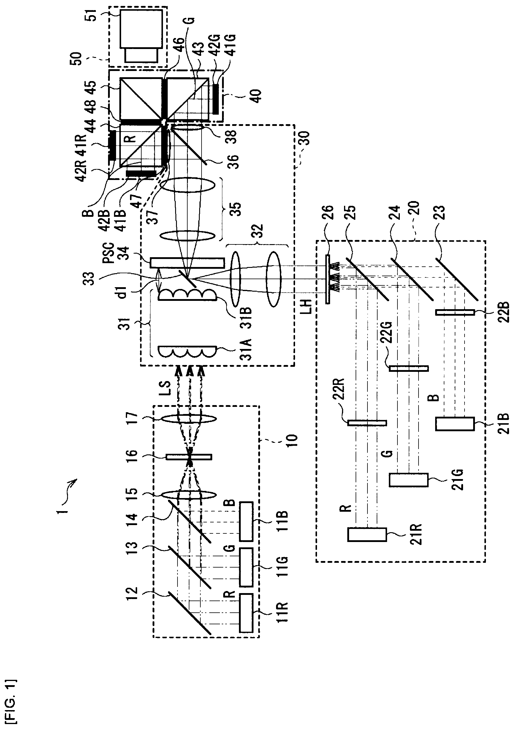 Patent US12313965 Figure 1 – Illumination device and display apparatus
