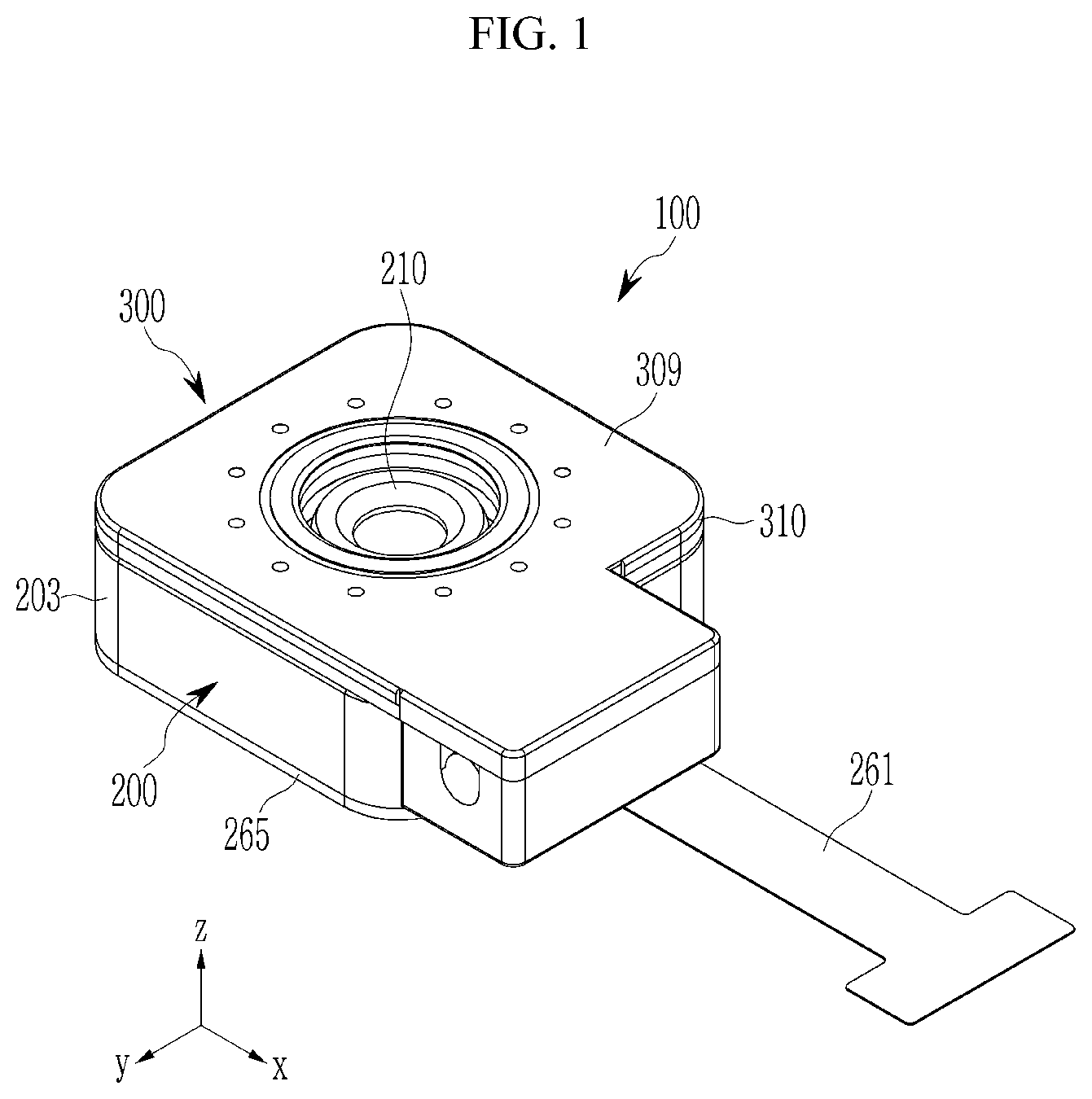 Patent US12313967 — Aperture module and camera module including the same — Figure 1