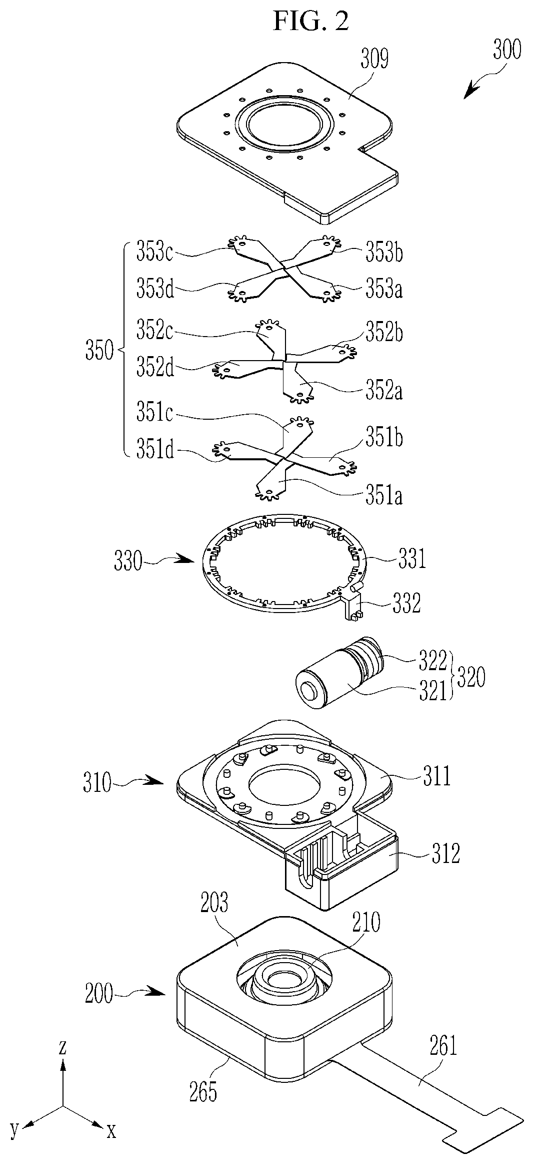 Patent US12313967 Figure 2 – Aperture module and camera module including the same