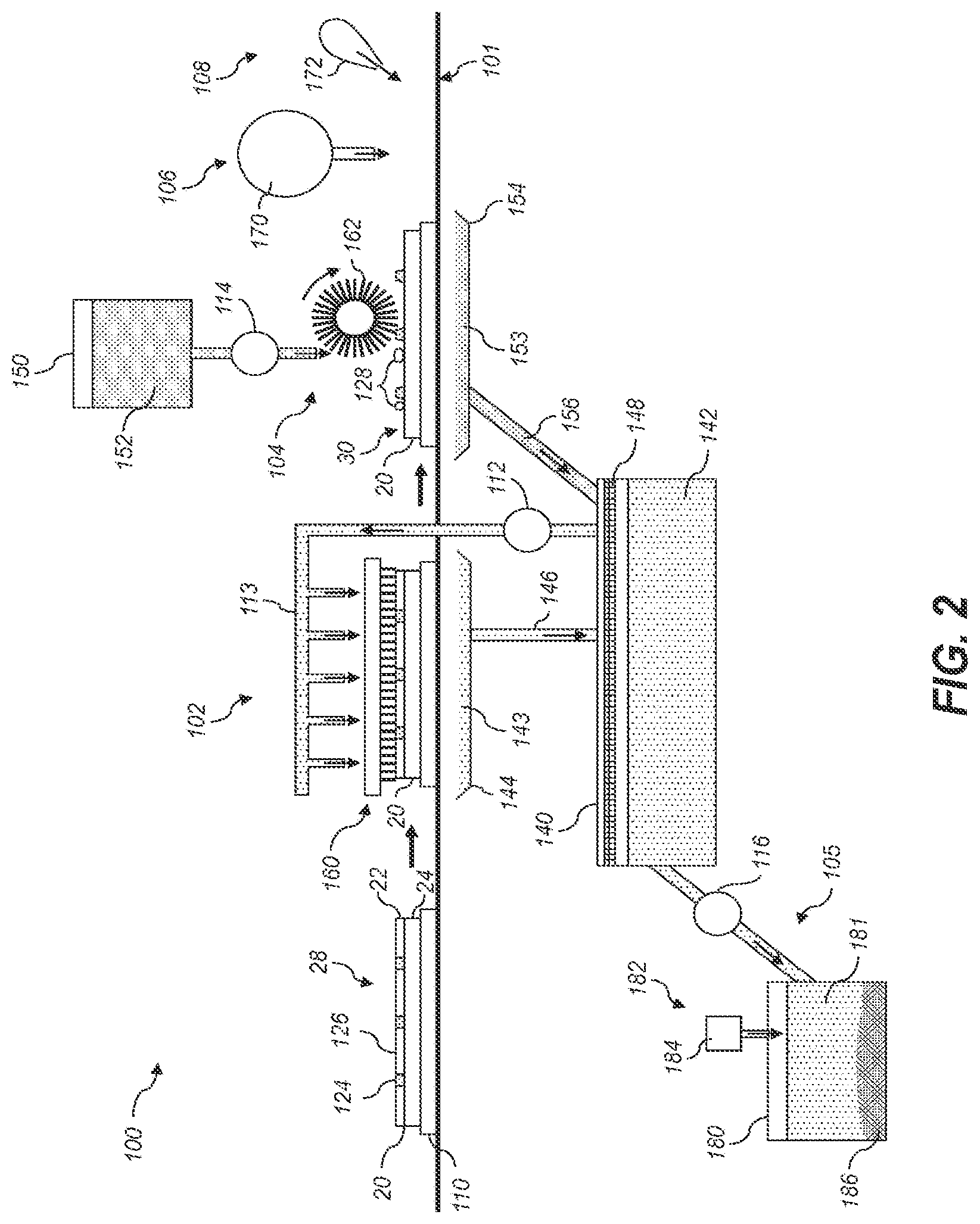 Patent US12313975 Figure 5 – Reduced flow rate processing system for flexographic printing plate