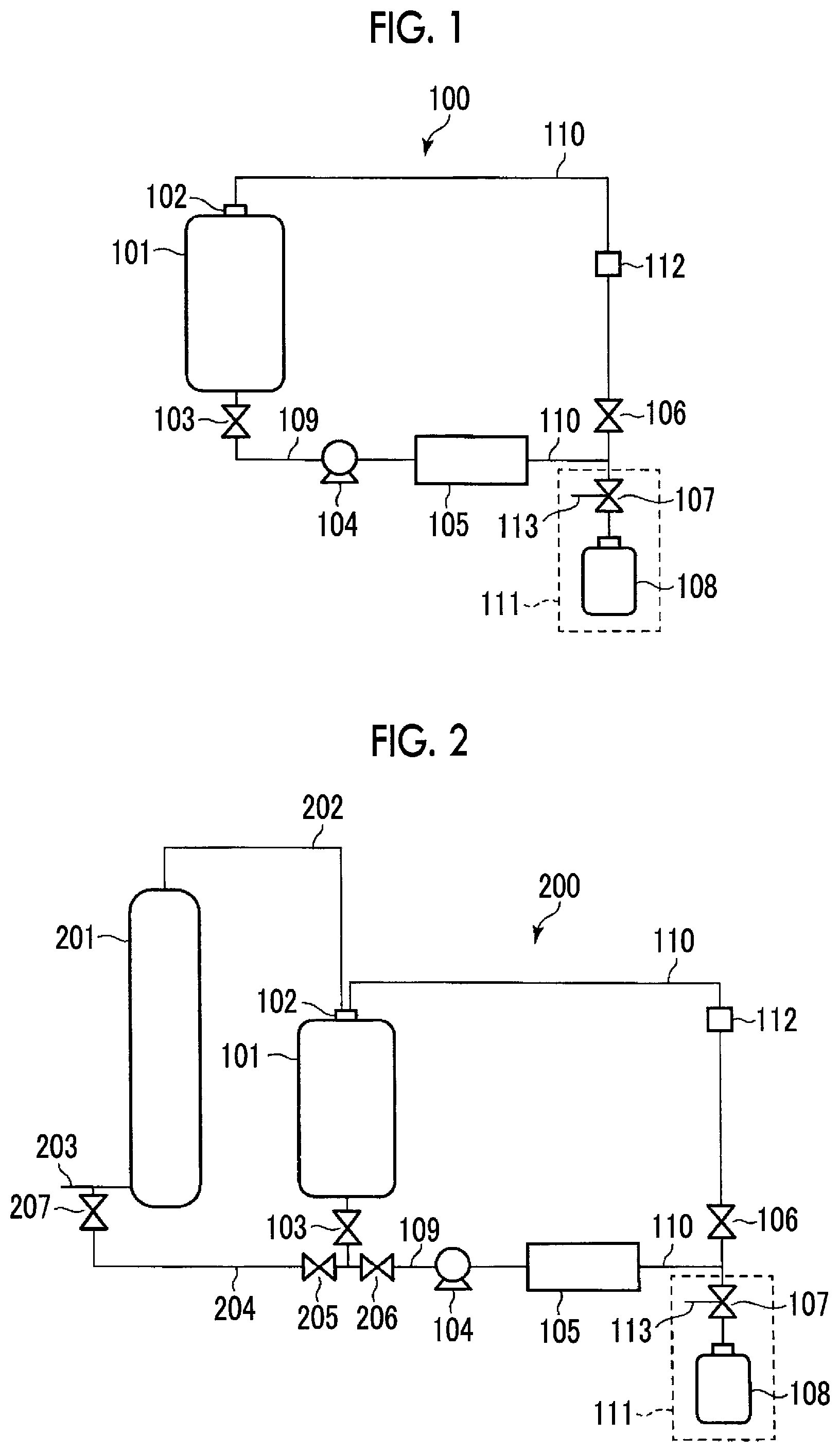Patent US12313976 Figure 1 – Storage container storing treatment liquid for manufacturing semiconductor