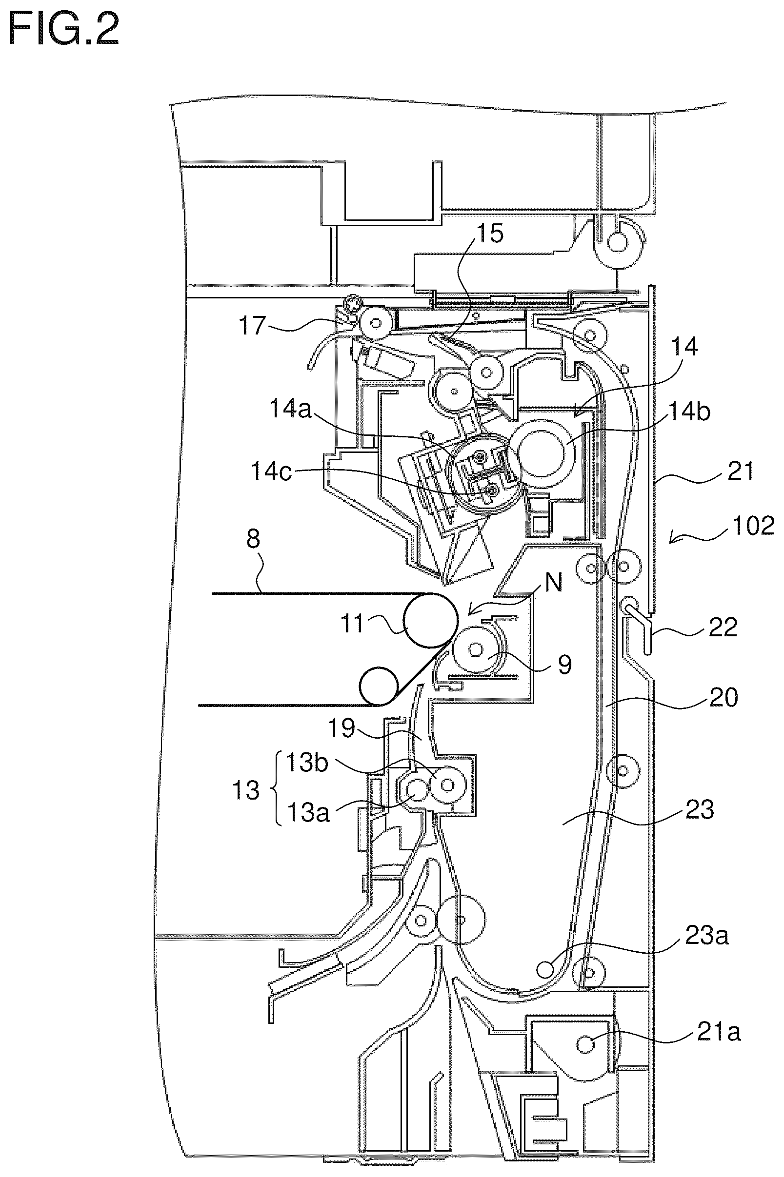 Patent US12313981 Figure 2 – Fixing device and image forming apparatus including same