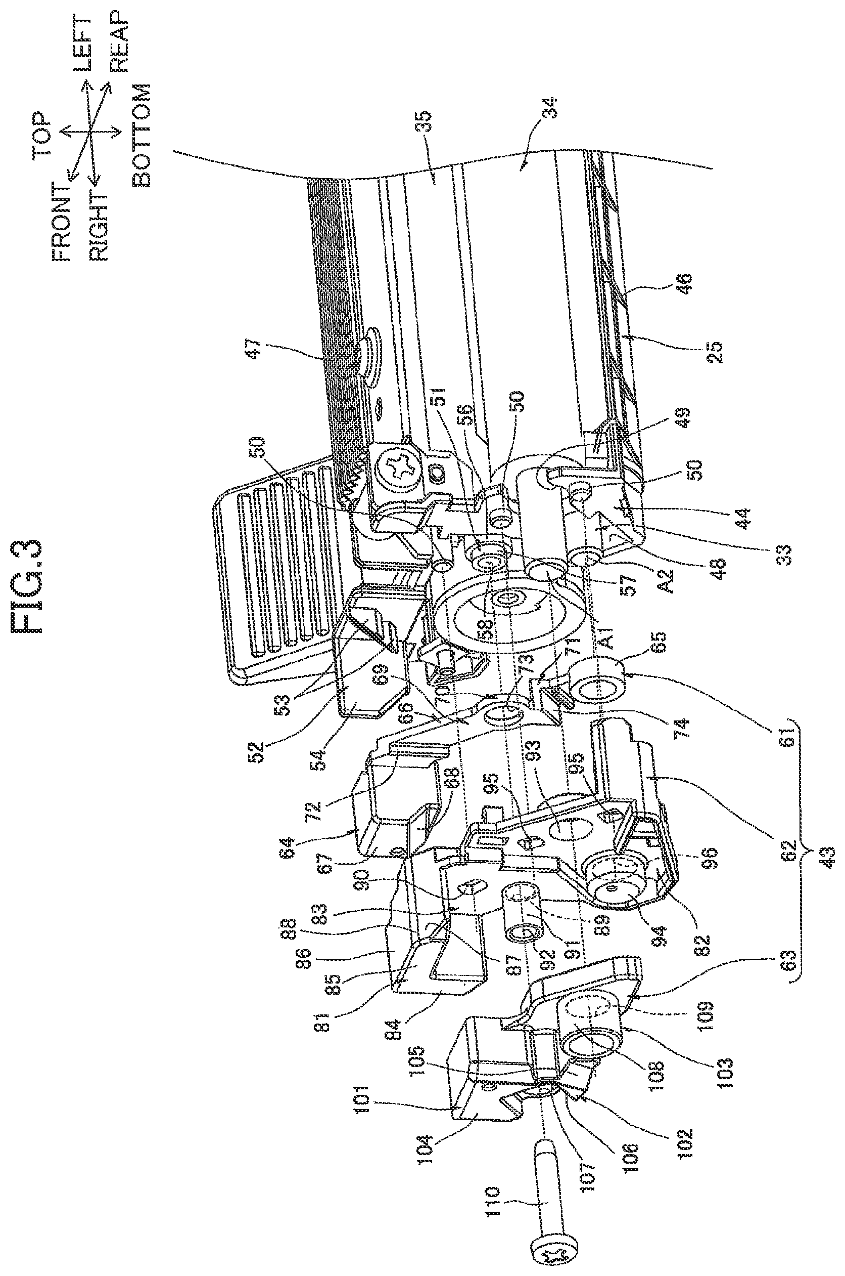 Patent US12313983 Figure 3 – Developing cartridge having electrode