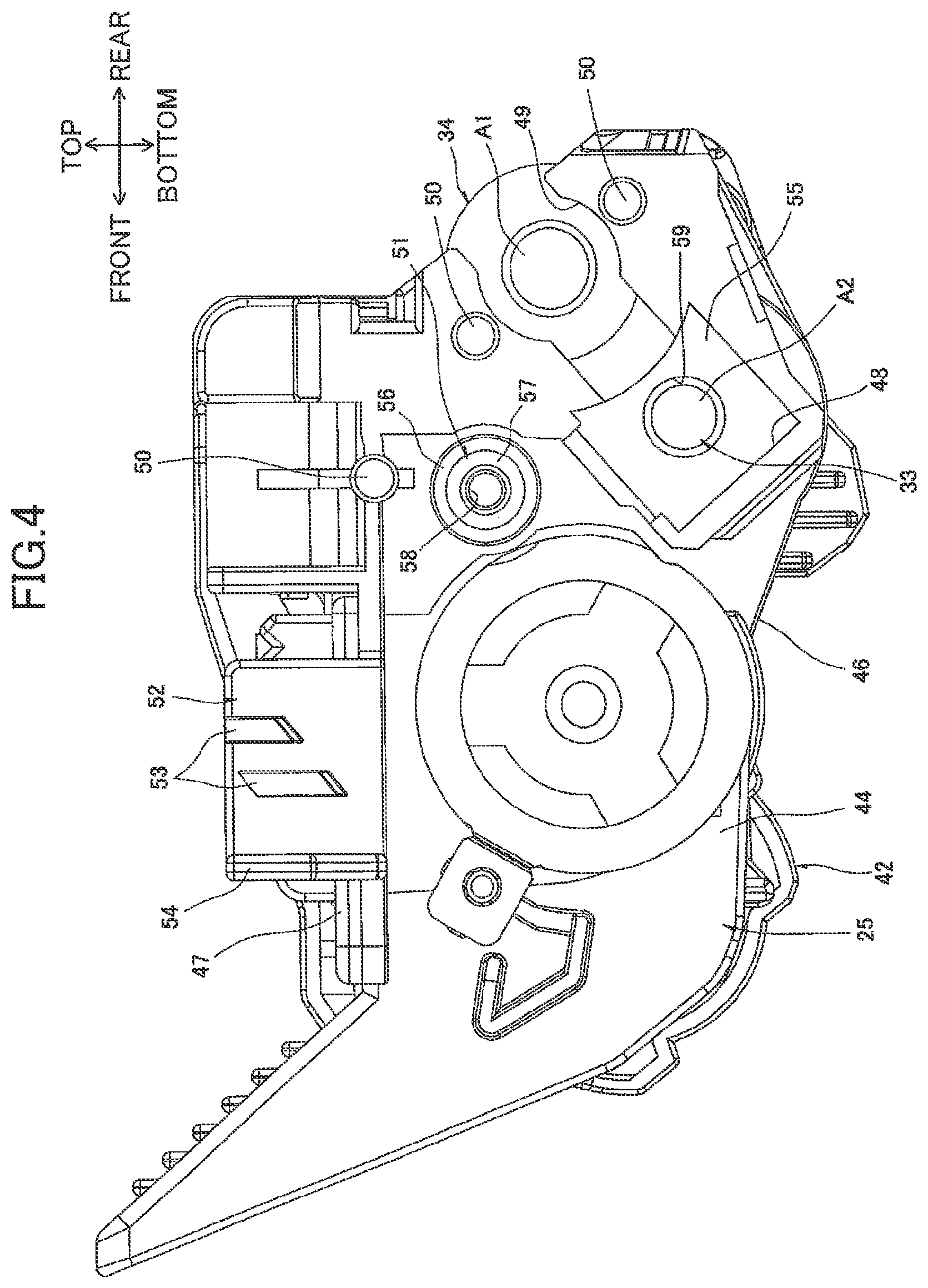 Patent US12313983 Figure 4 – Developing cartridge having electrode
