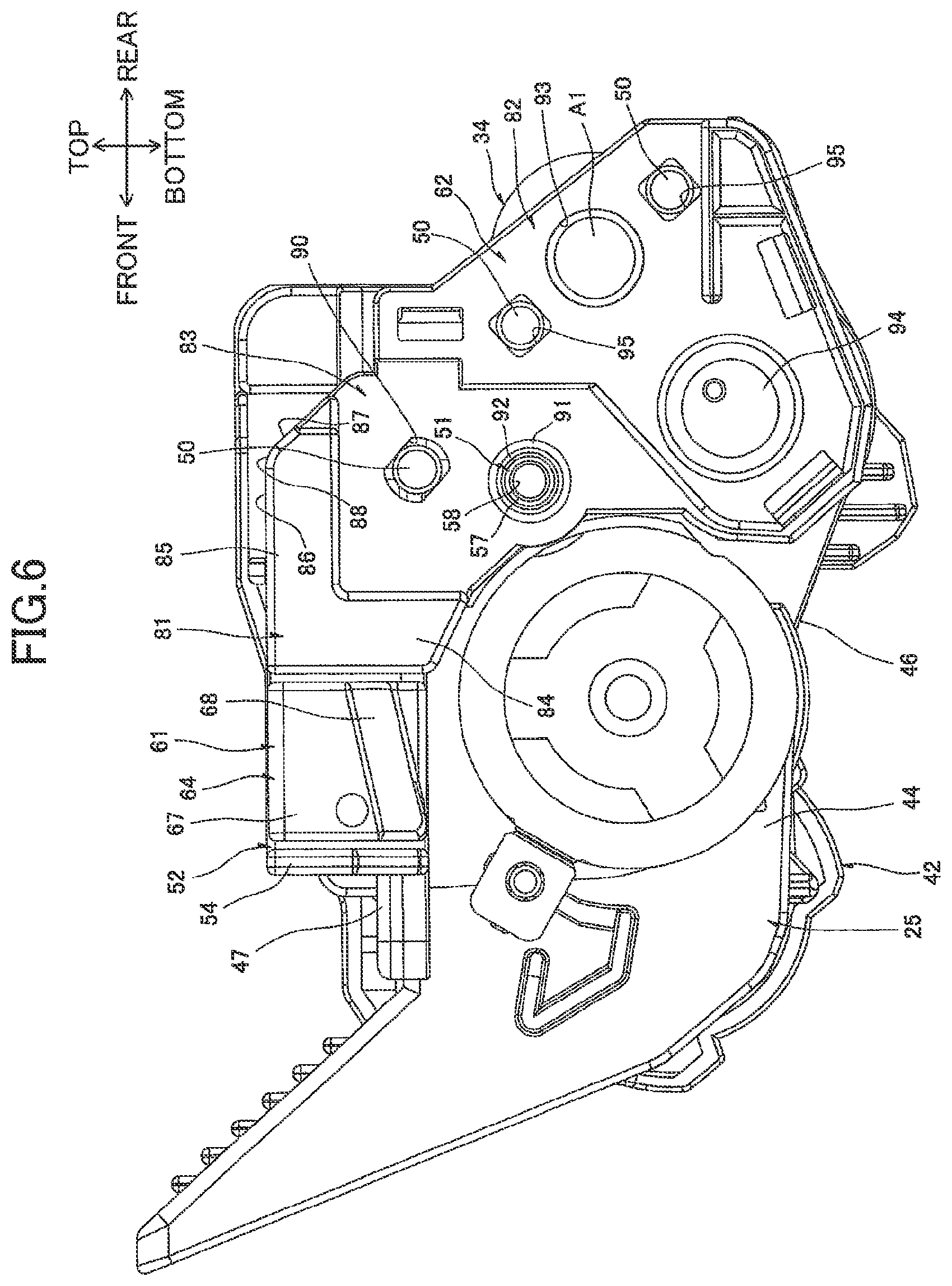 Patent US12313983 Figure 6 – Developing cartridge having electrode