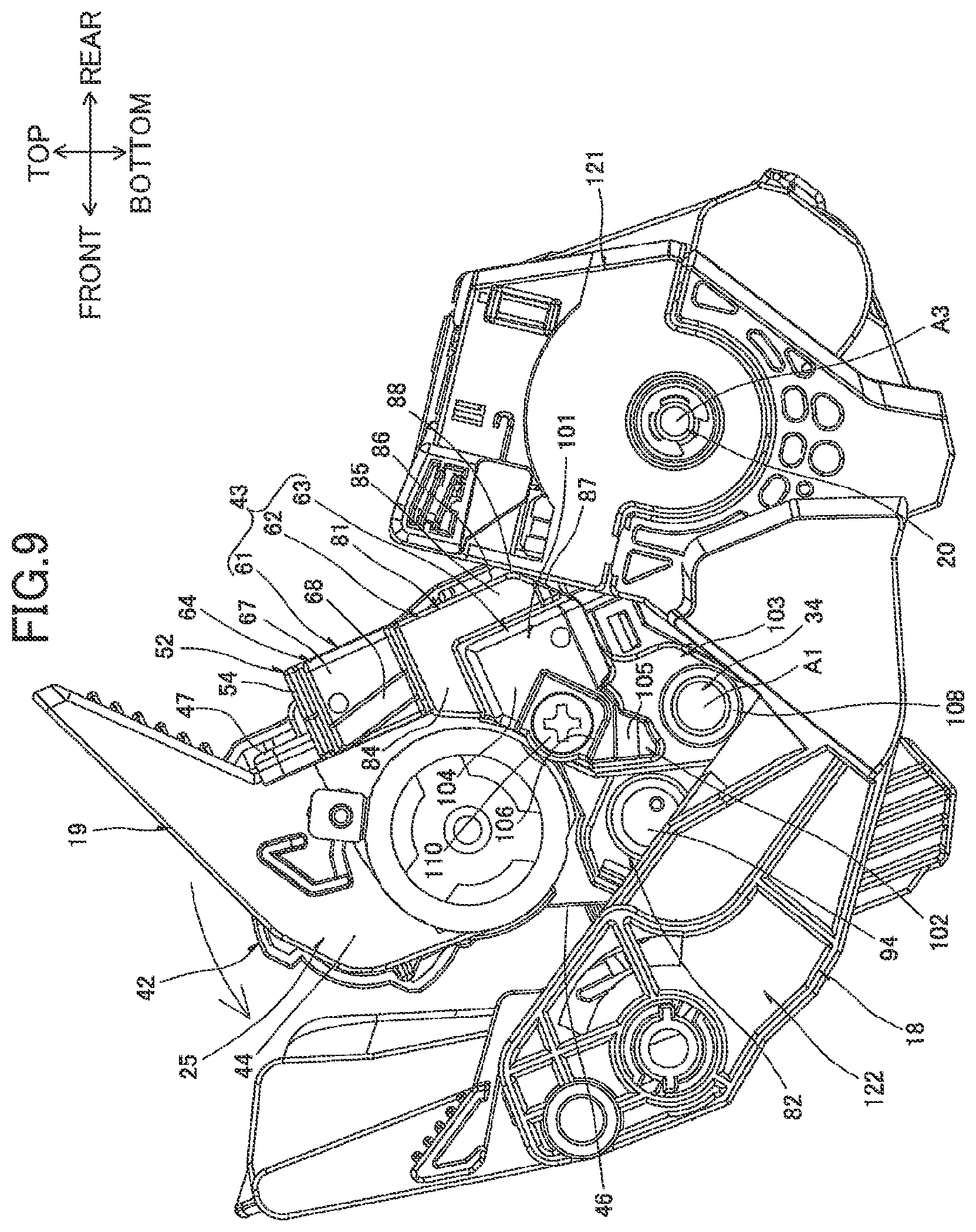 Patent US12313983 Figure 9 – Developing cartridge having electrode