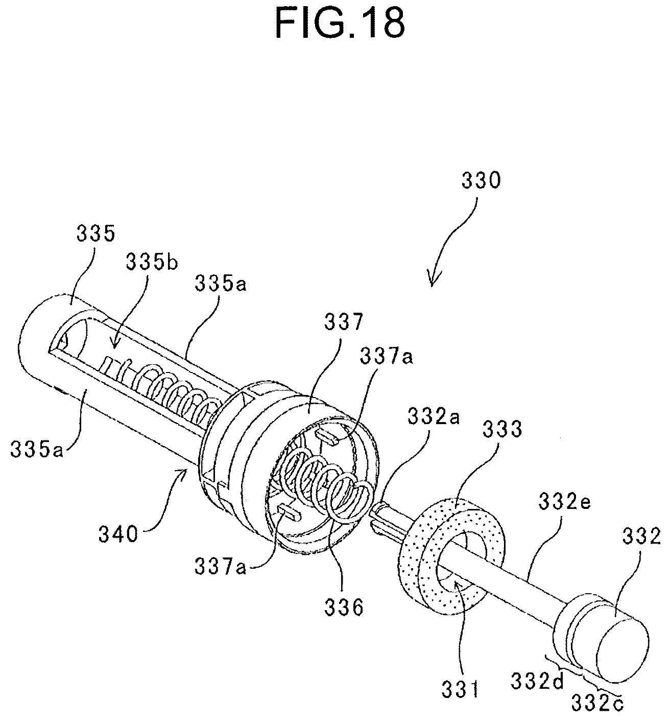 Patent US12313987 Figure 18 – Powder container with a nozzle receiver