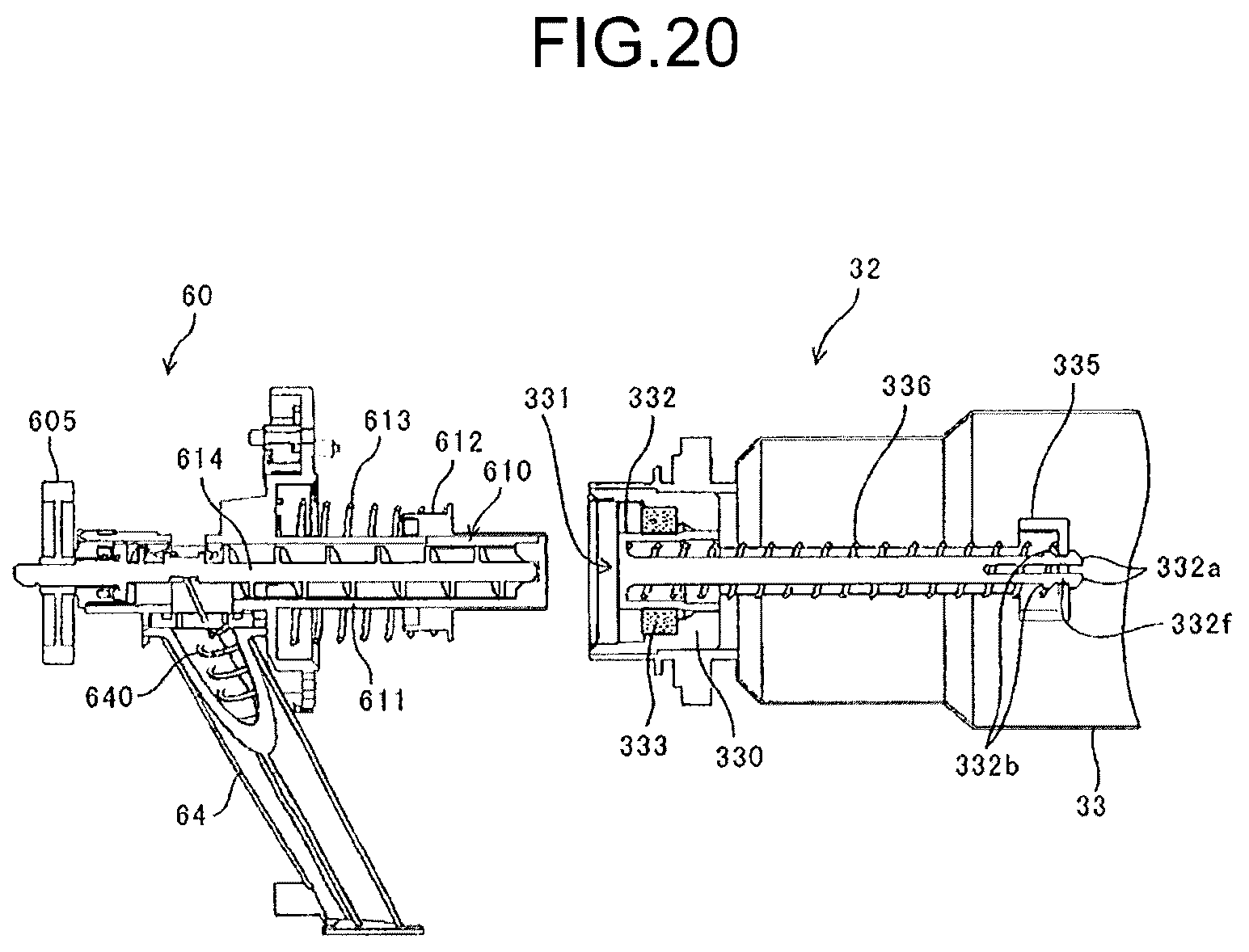 Patent US12313987 Figure 20 – Powder container with a nozzle receiver