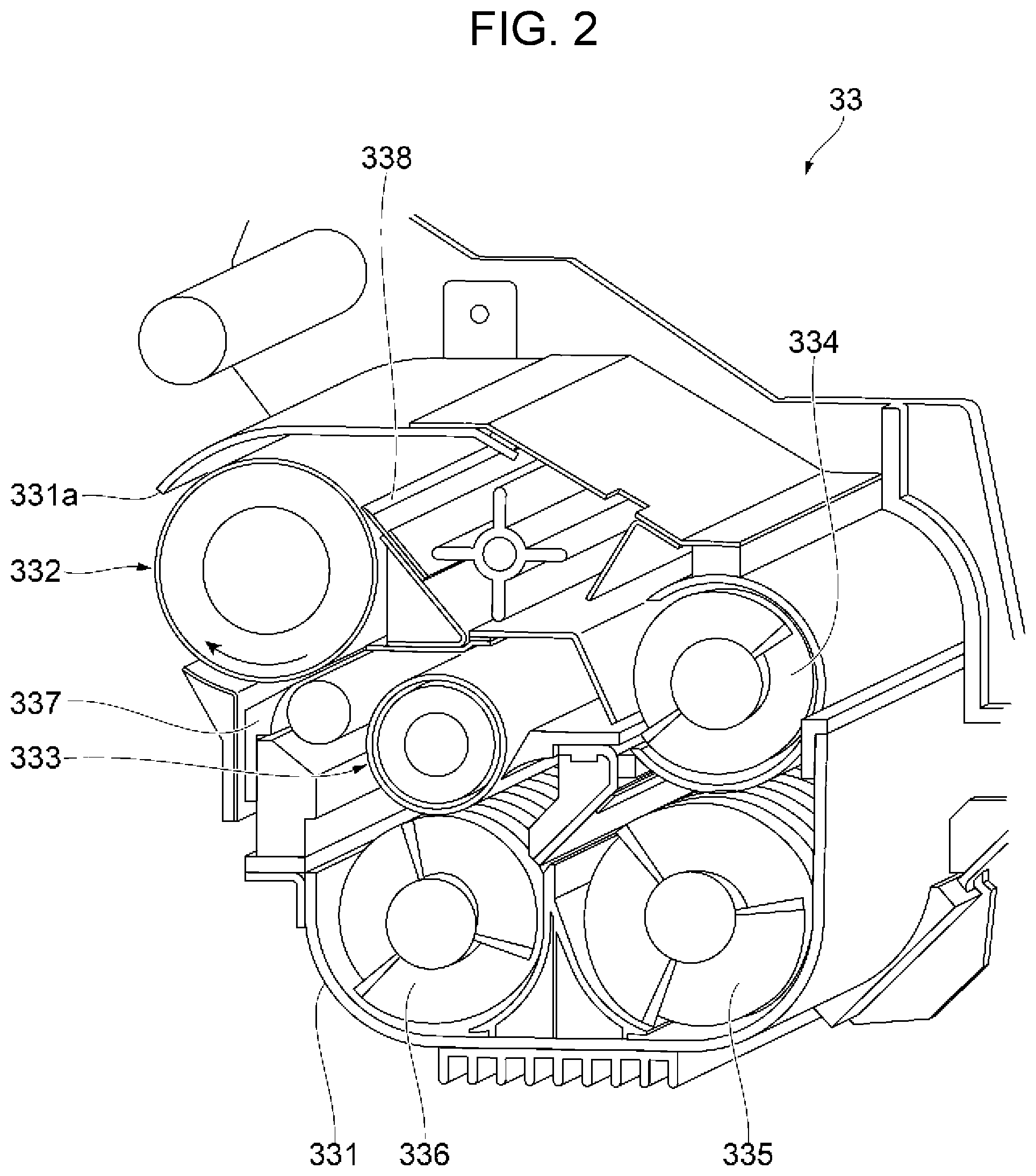Patent US12313988 Figure 2 – Developing device and image forming apparatus