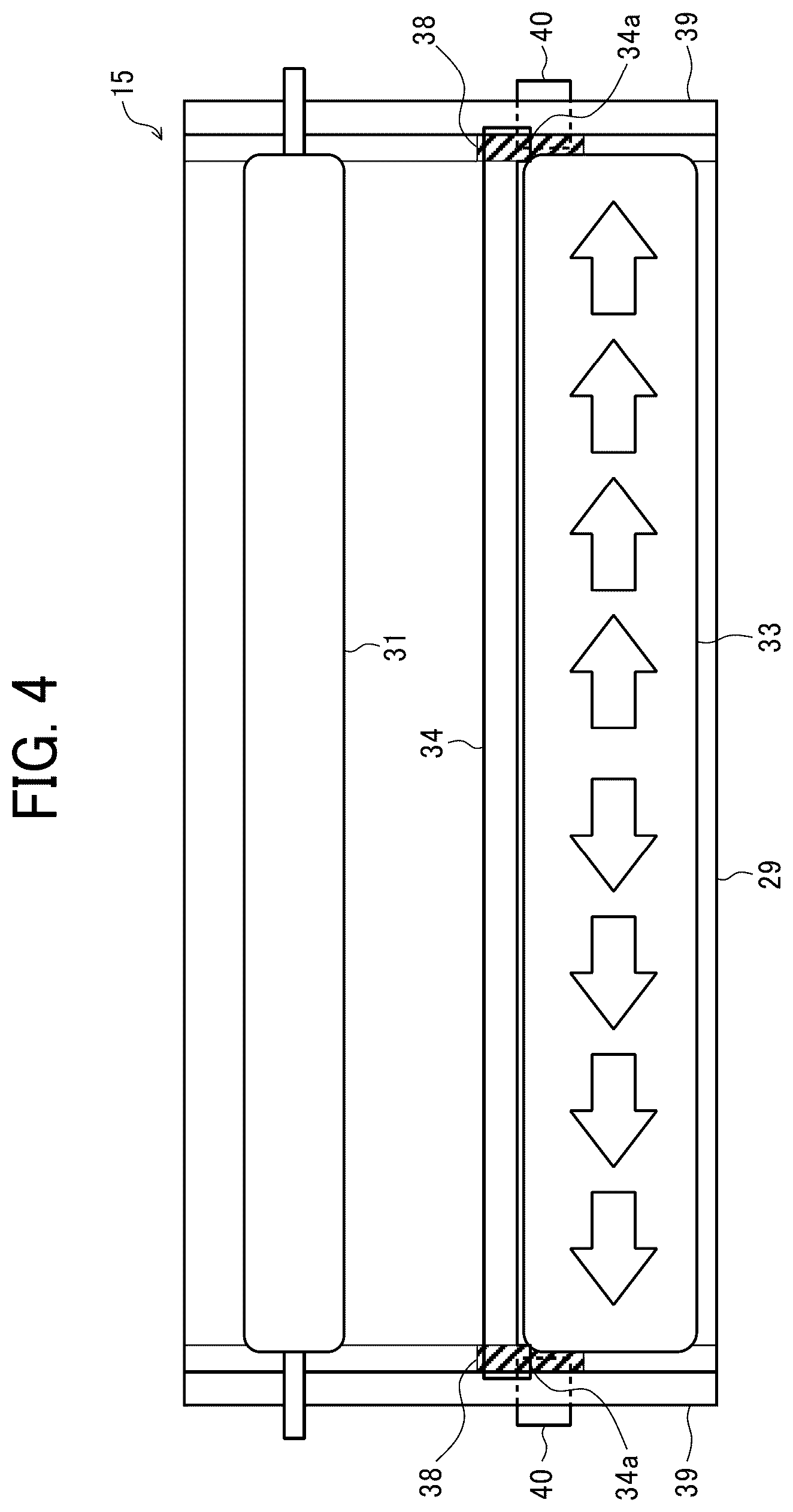 Patent US12313991 Figure 4 – Fixing device and image forming apparatus incorporating the same which includes a lubricant supplier and a lubricant collector